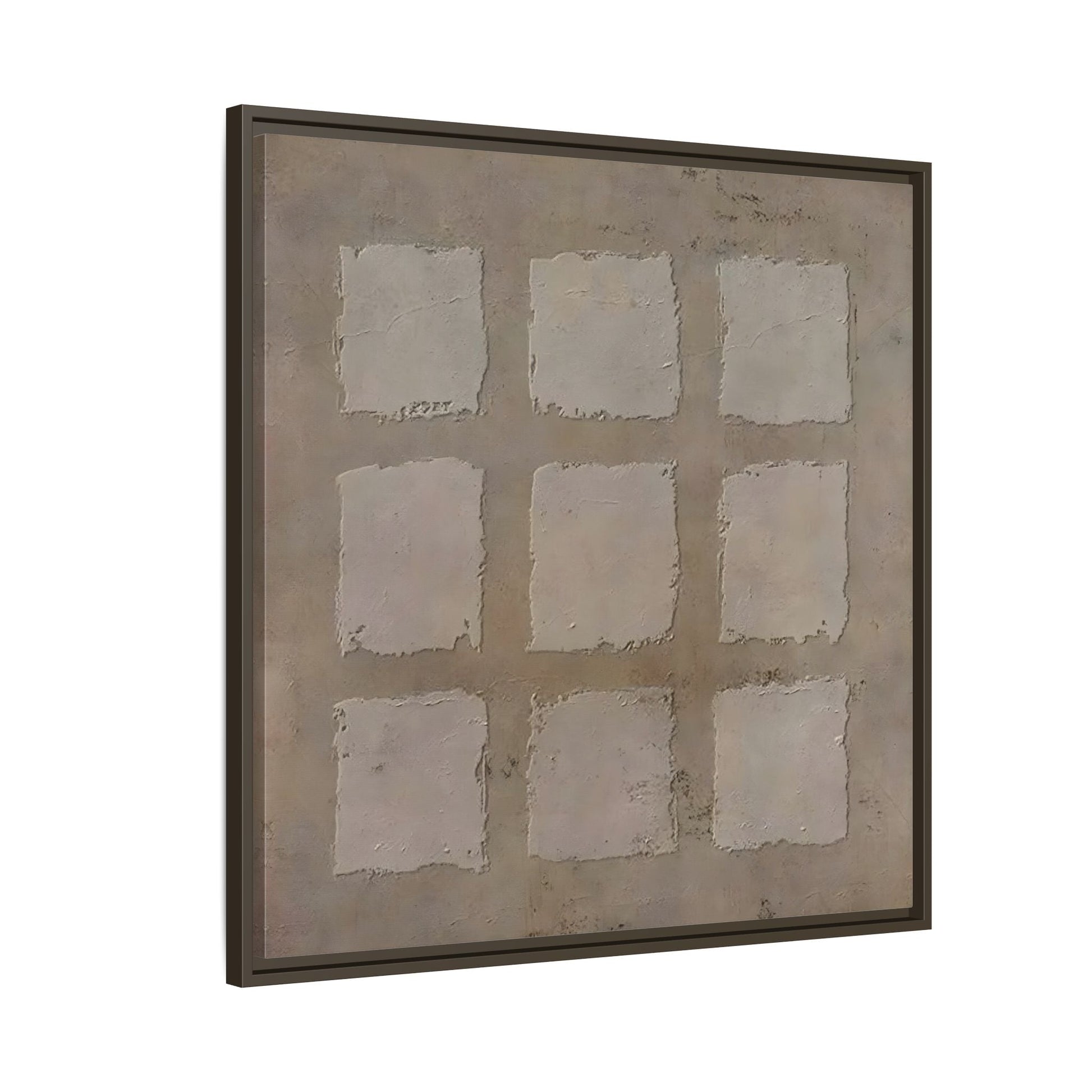 Bohemian Japanese Khaki Canvas - Wabi - Sabi 3d Texture Wall Art Painting - YesArtYes