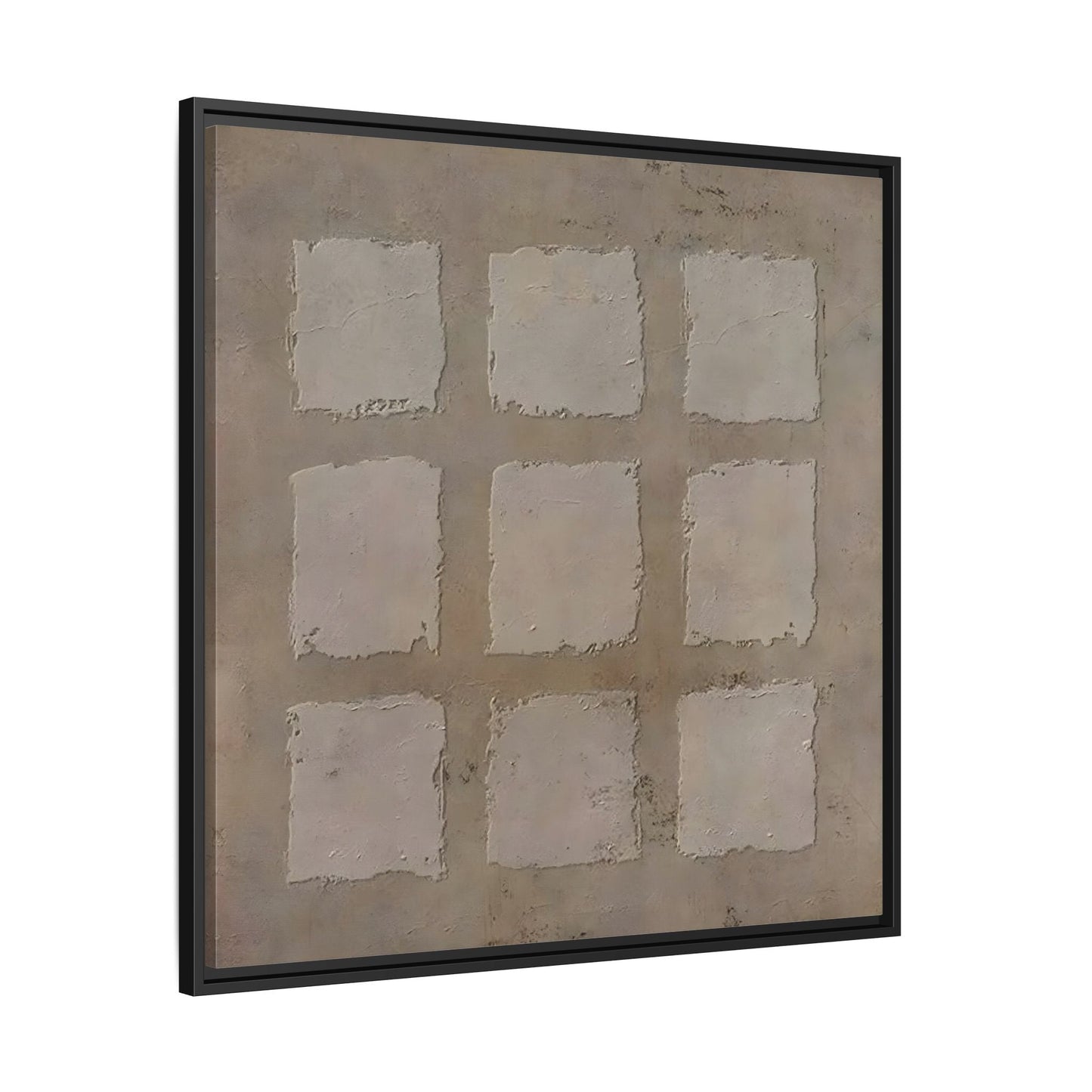 Bohemian Japanese Khaki Canvas - Wabi - Sabi 3d Texture Wall Art Painting - YesArtYes