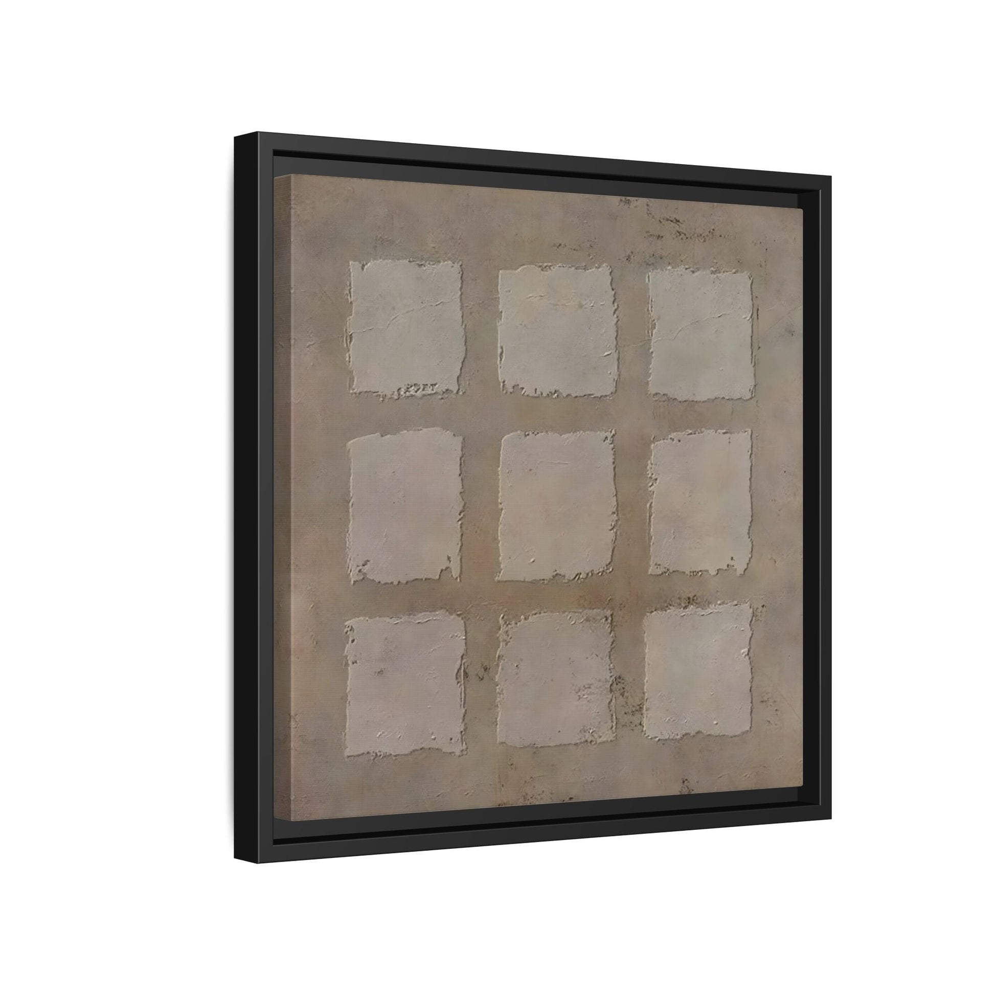Bohemian Japanese Khaki Canvas - Wabi - Sabi 3d Texture Wall Art Painting - YesArtYes