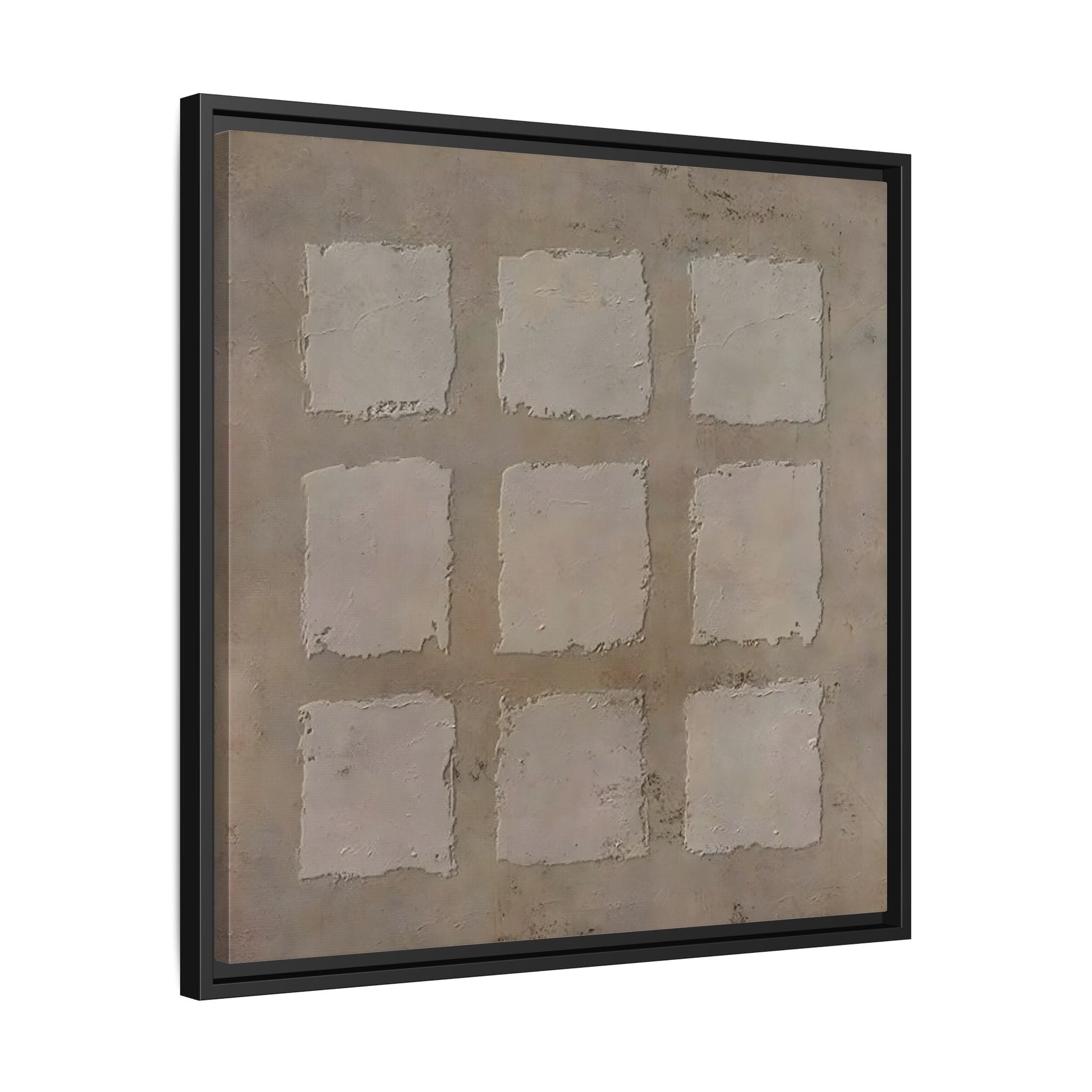 Bohemian Japanese Khaki Canvas - Wabi - Sabi 3d Texture Wall Art Painting - YesArtYes