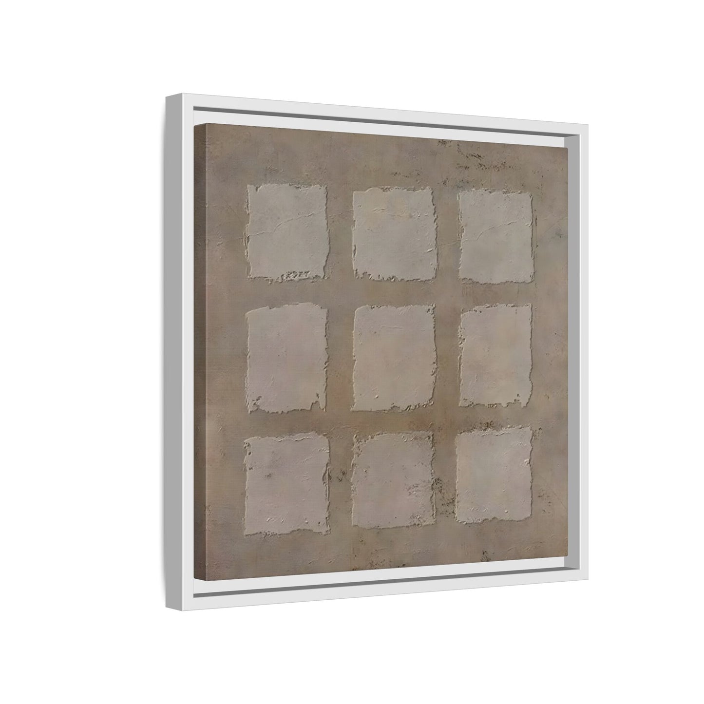 Bohemian Japanese Khaki Canvas - Wabi - Sabi 3d Texture Wall Art Painting - YesArtYes