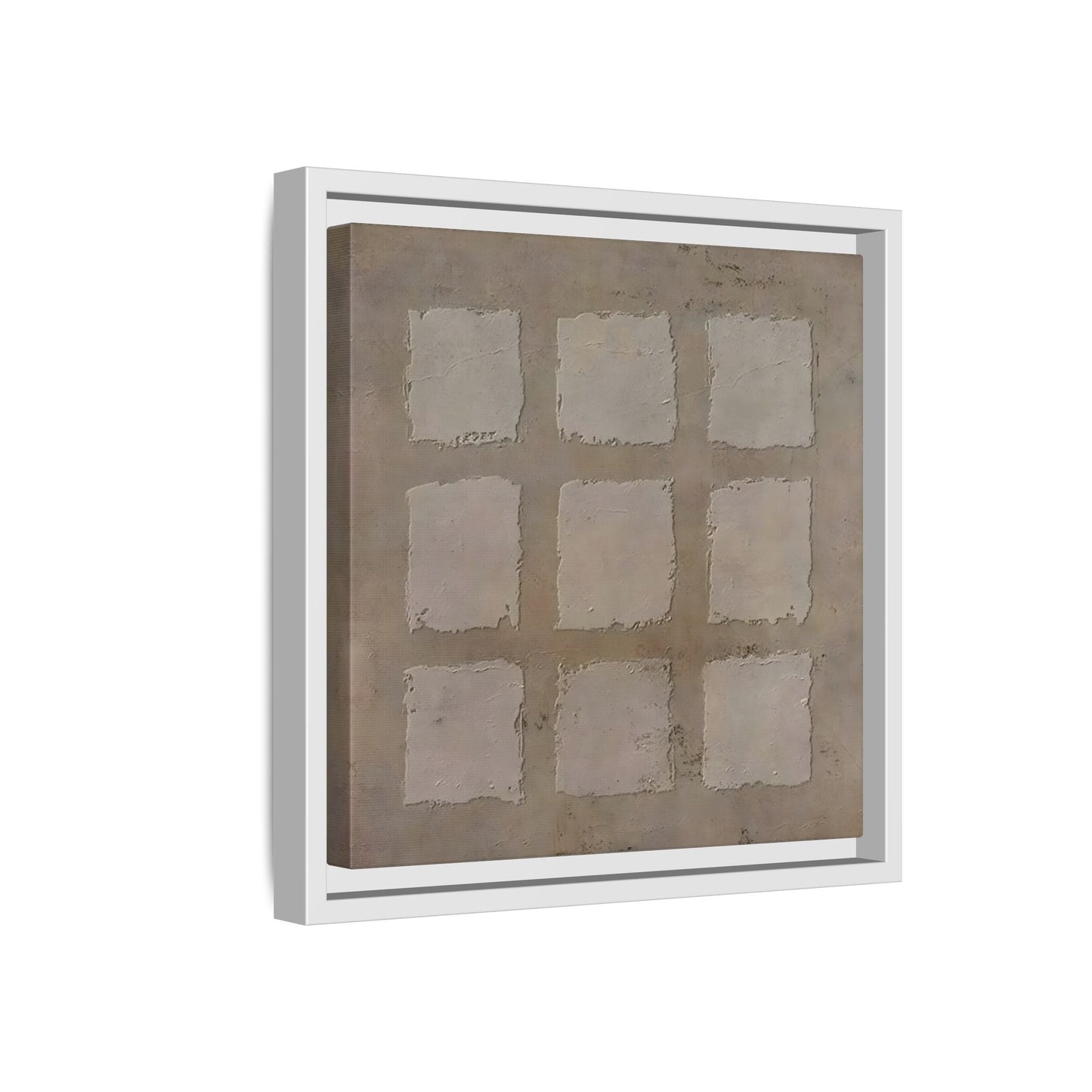 Bohemian Japanese Khaki Canvas - Wabi - Sabi 3d Texture Wall Art Painting - YesArtYes