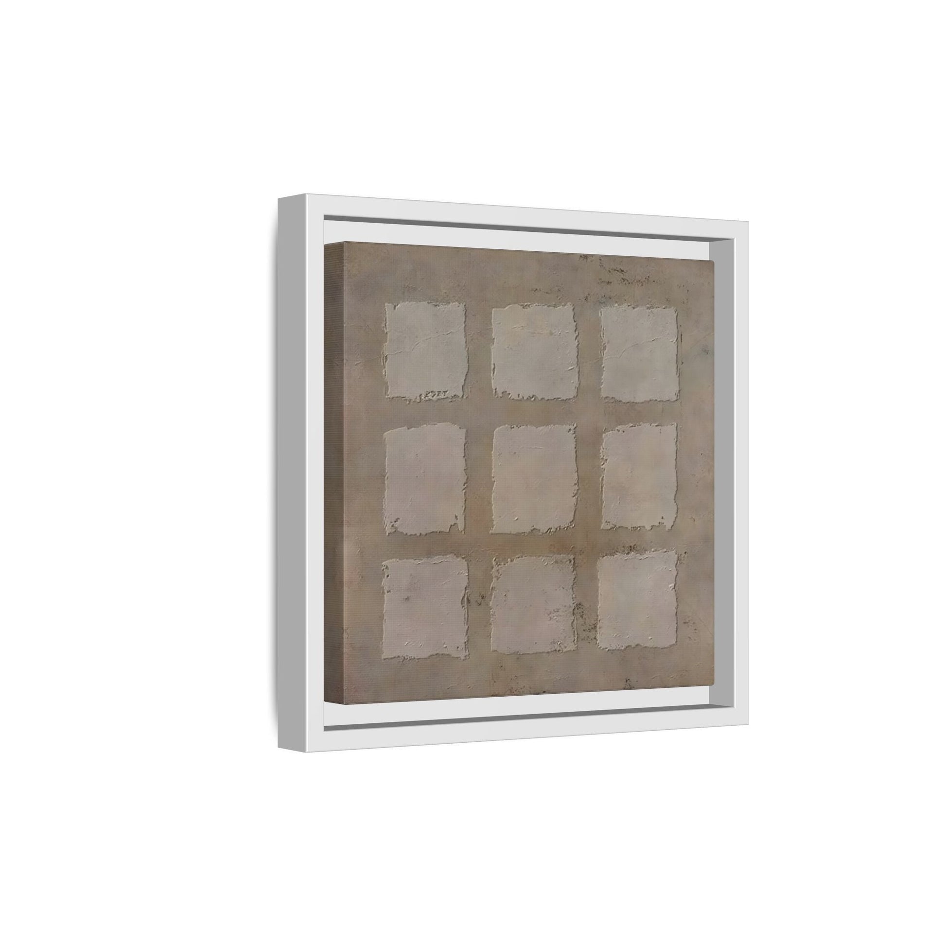 Bohemian Japanese Khaki Canvas - Wabi - Sabi 3d Texture Wall Art Painting - YesArtYes
