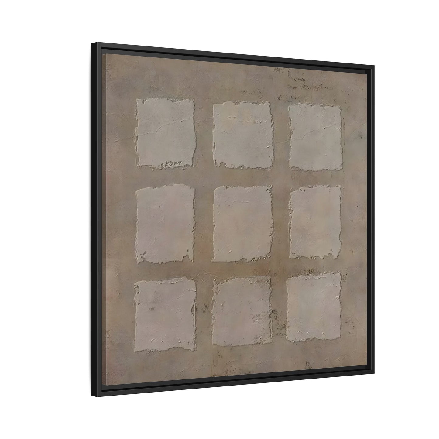 Bohemian Japanese Khaki Canvas - Wabi - Sabi 3d Texture Wall Art Painting - YesArtYes