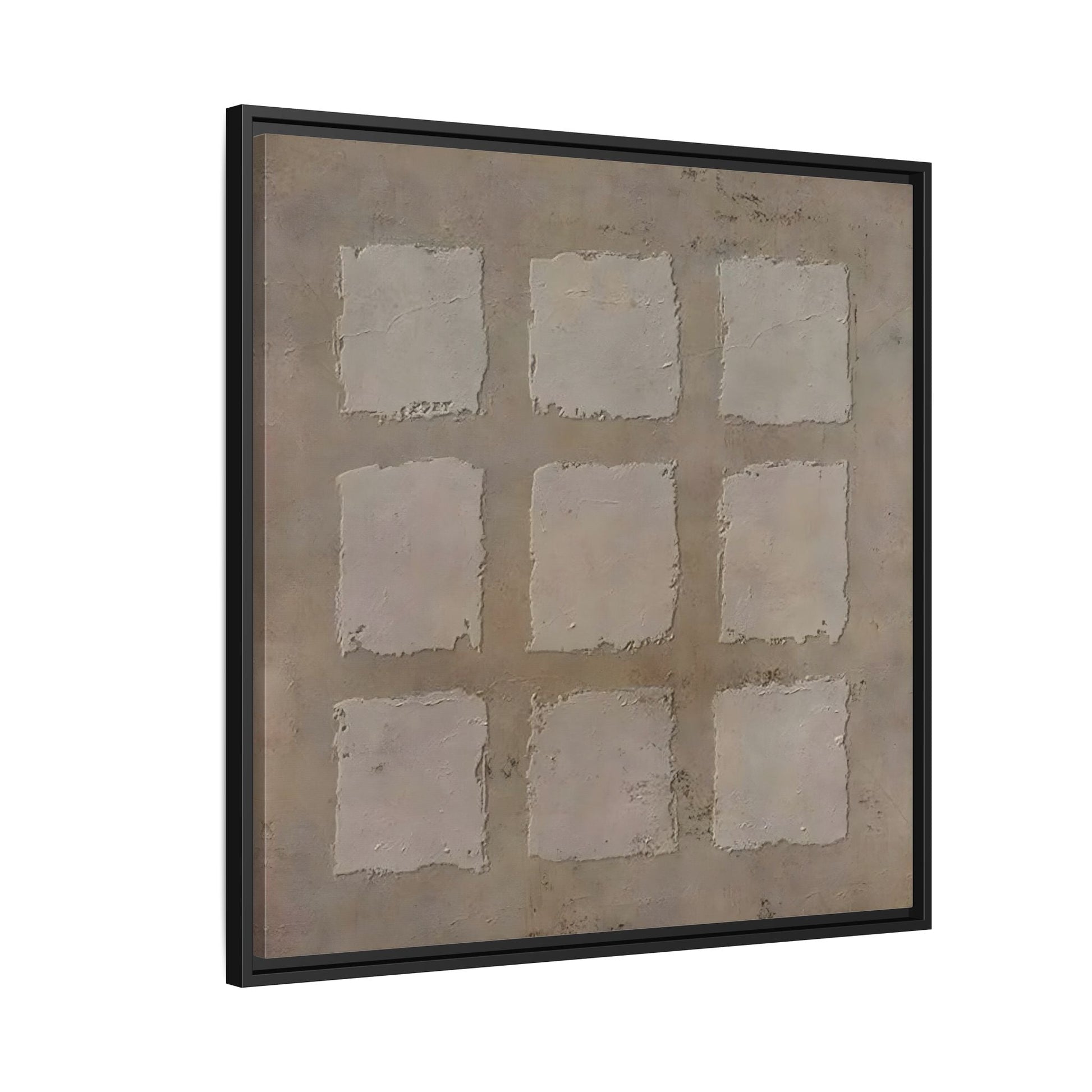Bohemian Japanese Khaki Canvas - Wabi - Sabi 3d Texture Wall Art Painting - YesArtYes