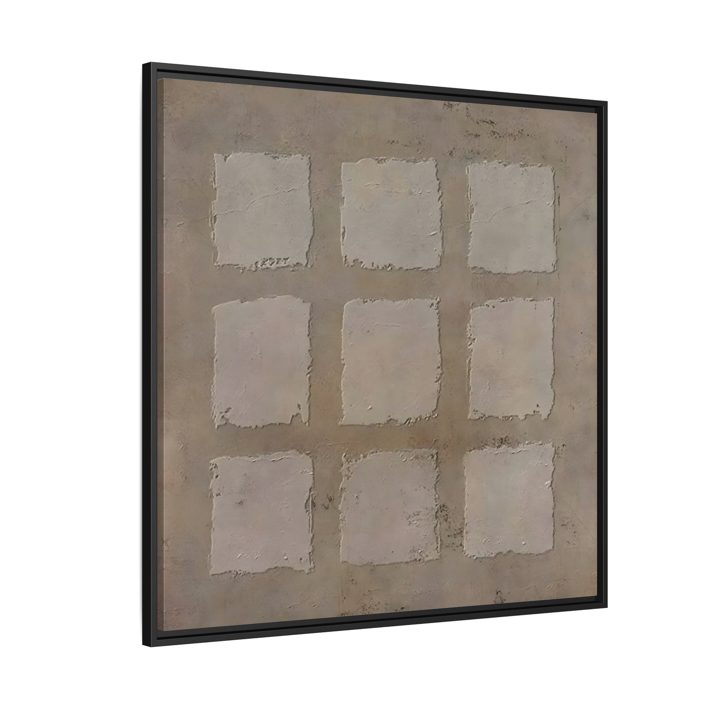 Bohemian Japanese Khaki Canvas - Wabi - Sabi 3d Texture Wall Art Painting - YesArtYes