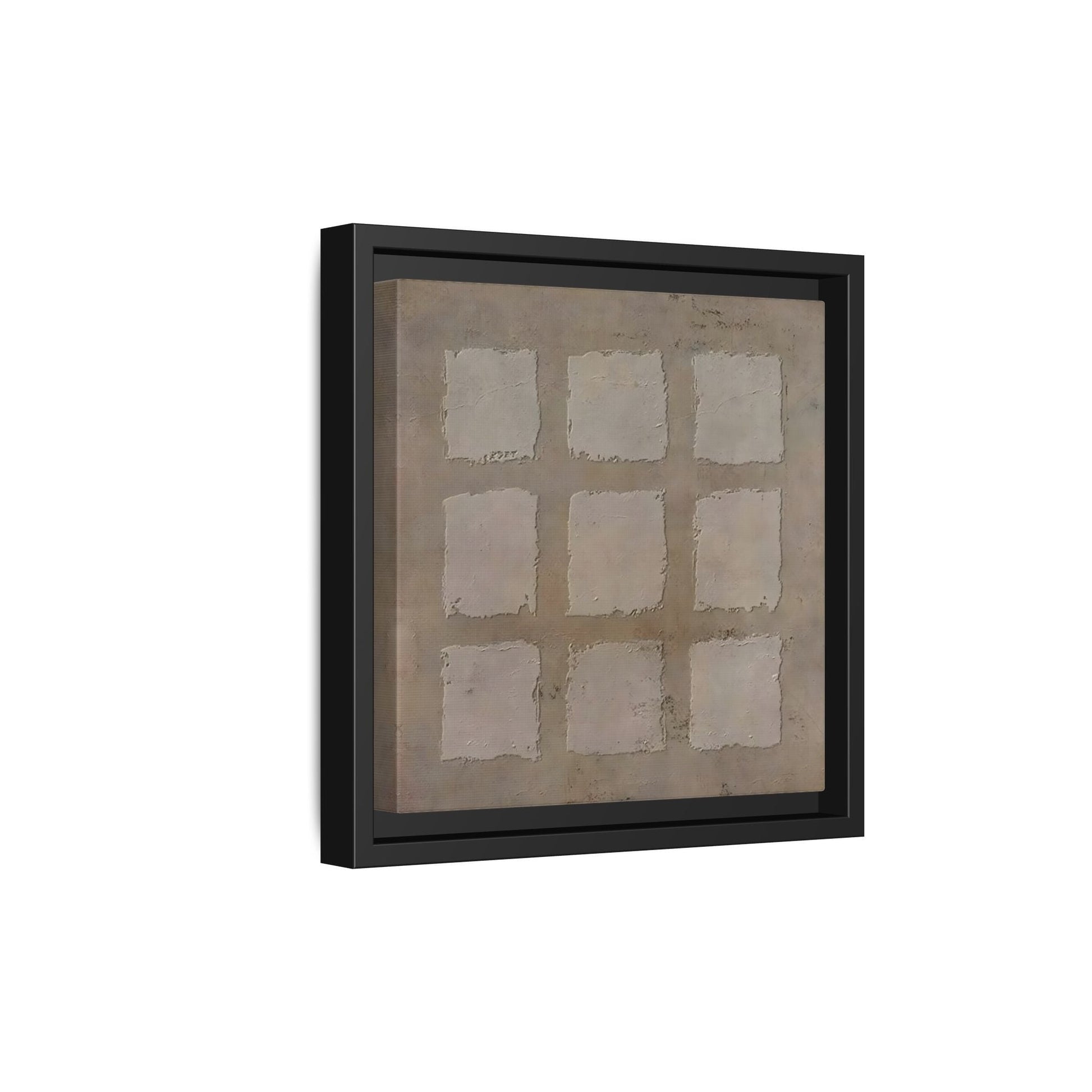 Bohemian Japanese Khaki Canvas - Wabi - Sabi 3d Texture Wall Art Painting - YesArtYes