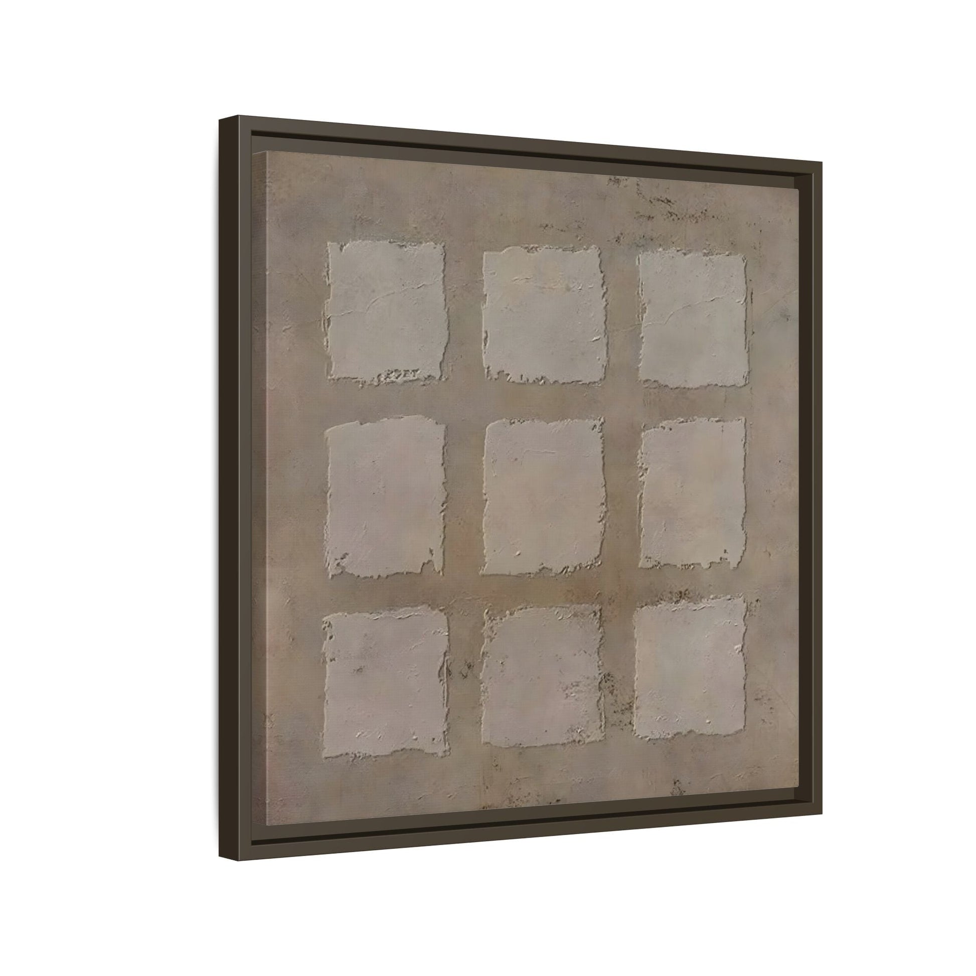 Bohemian Japanese Khaki Canvas - Wabi - Sabi 3d Texture Wall Art Painting - YesArtYes