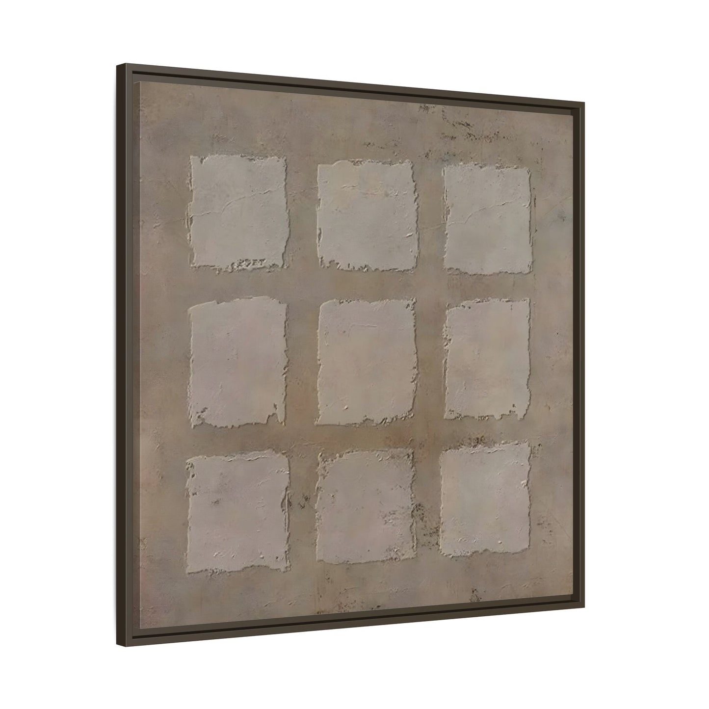 Bohemian Japanese Khaki Canvas - Wabi - Sabi 3d Texture Wall Art Painting - YesArtYes