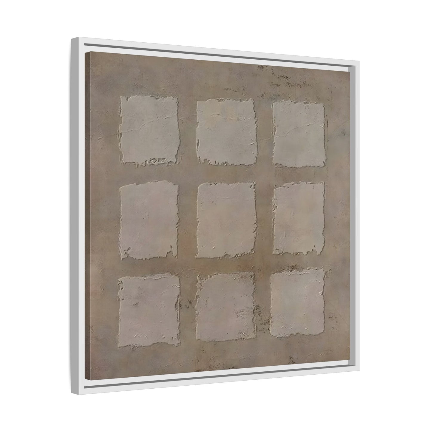 Bohemian Japanese Khaki Canvas - Wabi - Sabi 3d Texture Wall Art Painting - YesArtYes