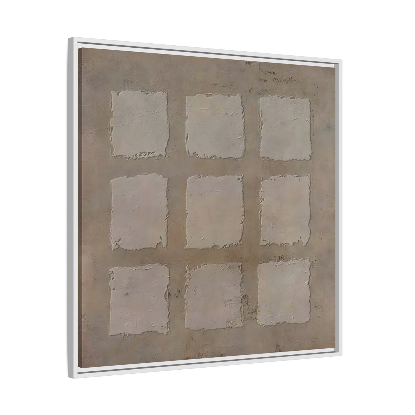 Bohemian Japanese Khaki Canvas - Wabi - Sabi 3d Texture Wall Art Painting - YesArtYes