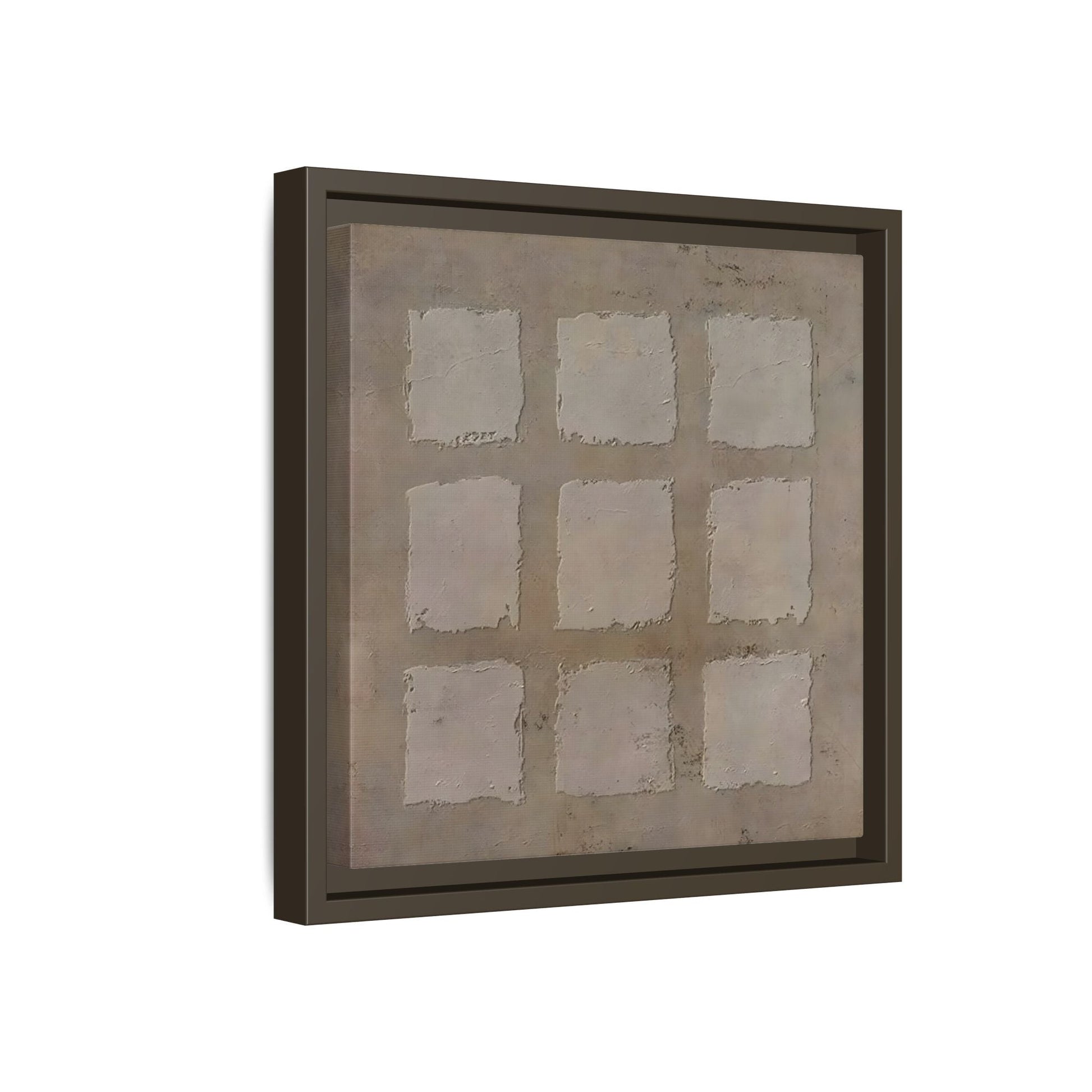 Bohemian Japanese Khaki Canvas - Wabi - Sabi 3d Texture Wall Art Painting - YesArtYes