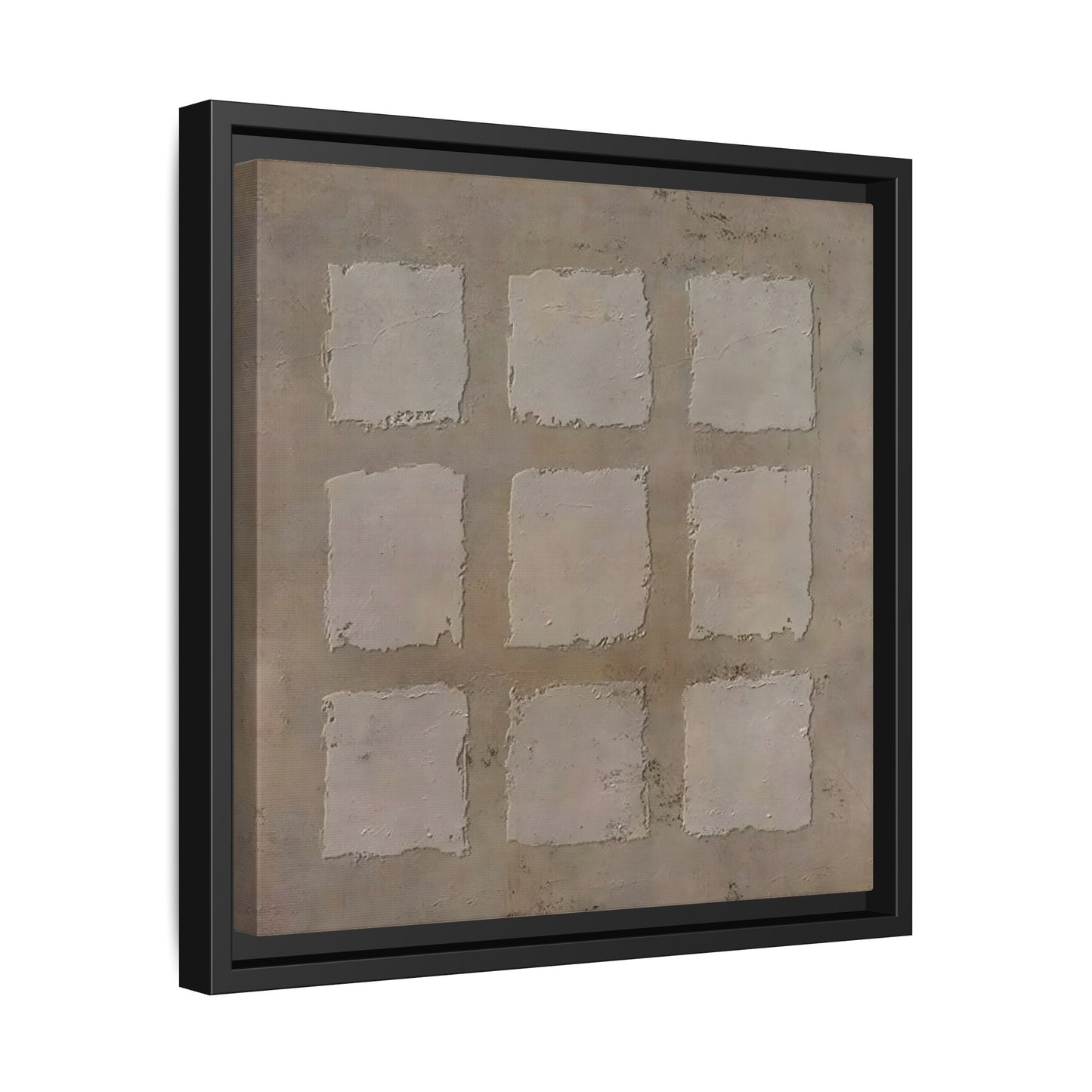 Bohemian Japanese Khaki Canvas - Wabi - Sabi 3d Texture Wall Art Painting - YesArtYes