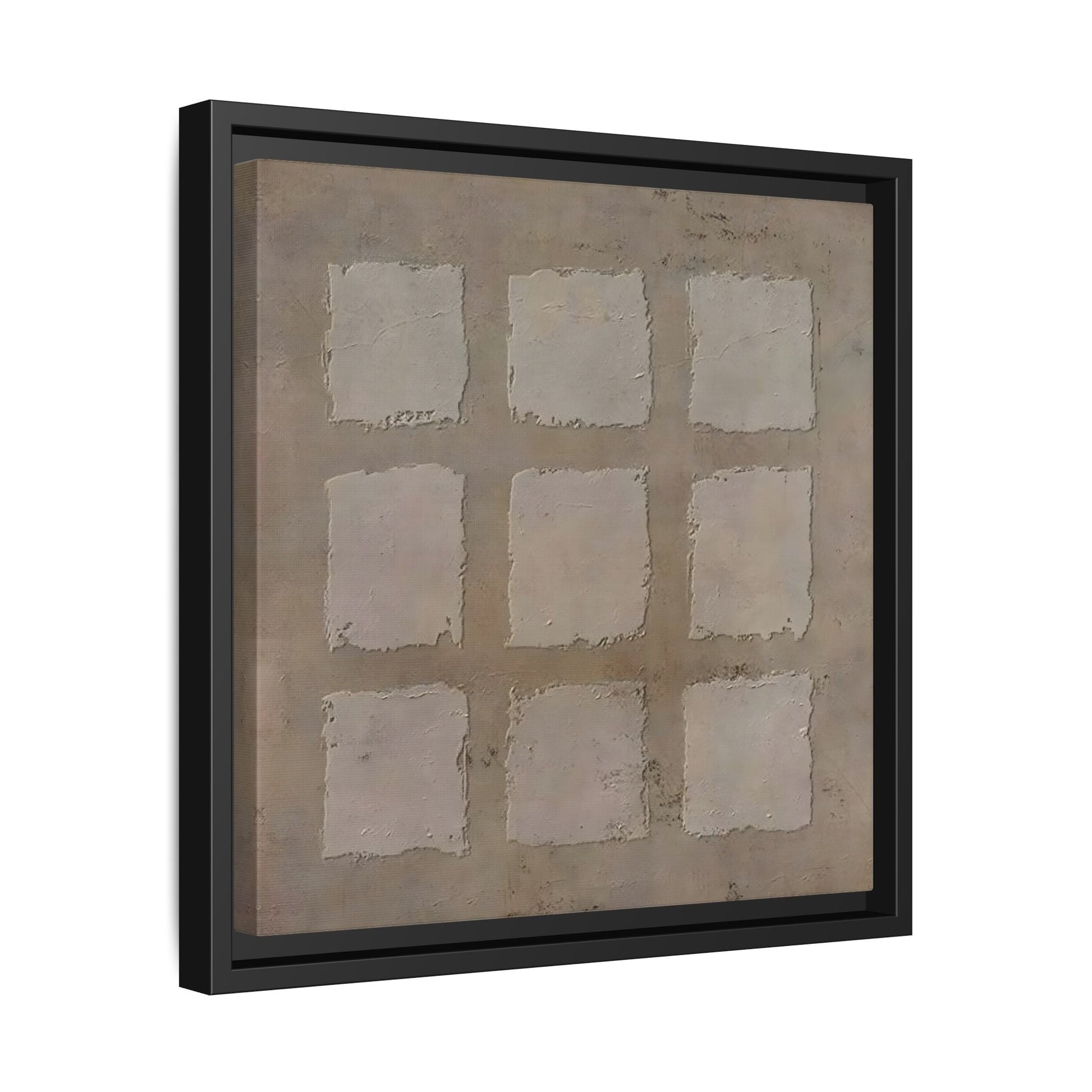 Bohemian Japanese Khaki Canvas - Wabi - Sabi 3d Texture Wall Art Painting - YesArtYes