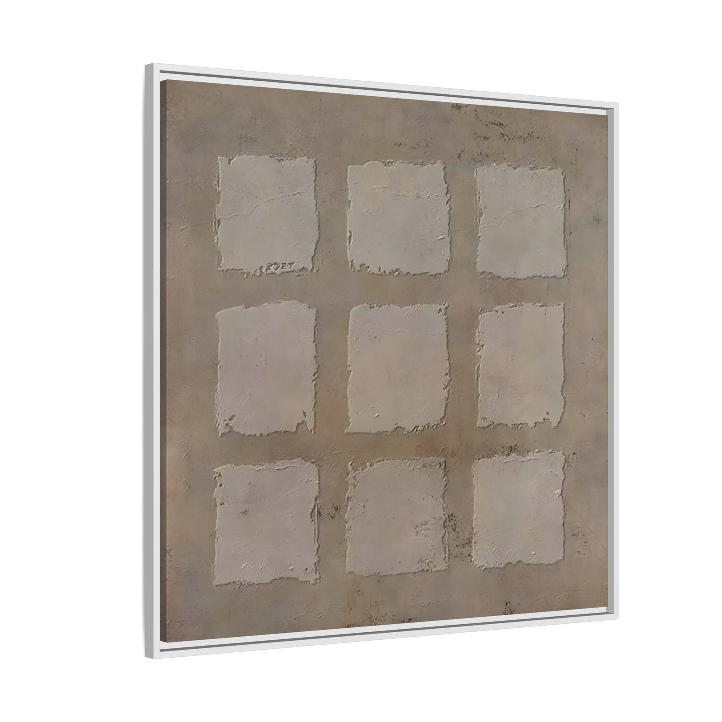Bohemian Japanese Khaki Canvas - Wabi - Sabi 3d Texture Wall Art Painting - YesArtYes