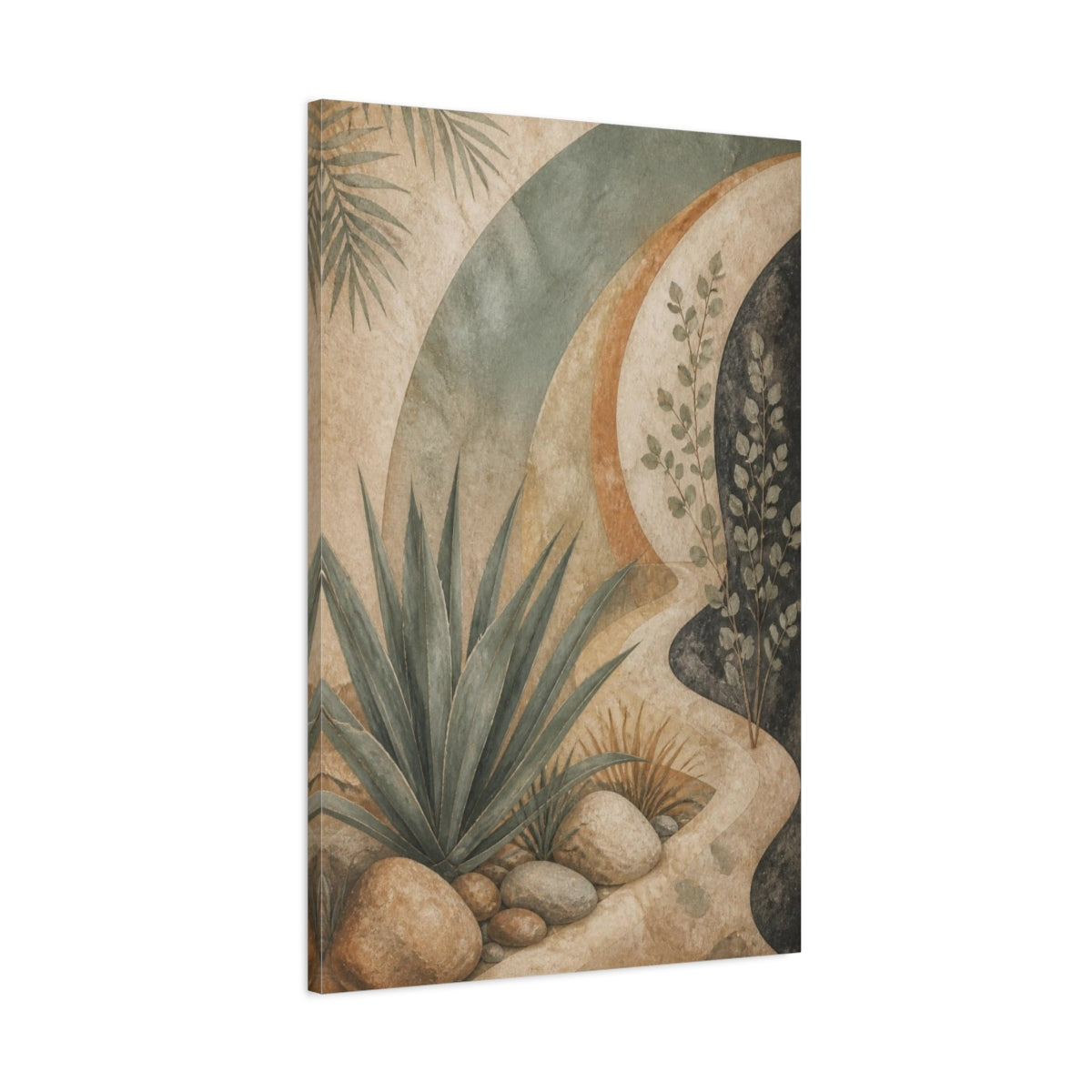 Main Mockup. Boho Desert Agave shown as canvas print