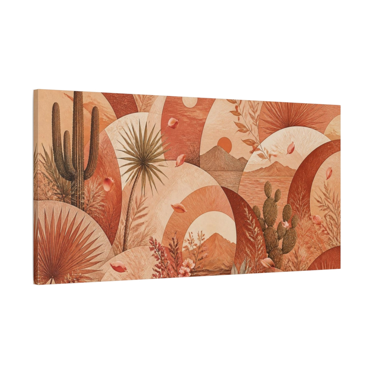 Main Mockup. Boho Desert Landscape shown as canvas print