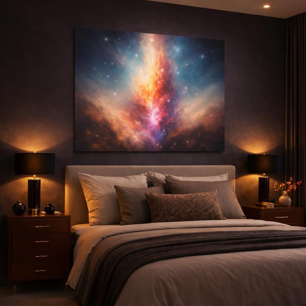 Boho Nebula Abstract - Canvas Wall Art Print - YesArtYes