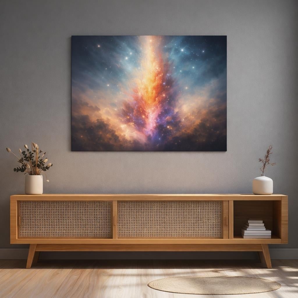 Boho Nebula Abstract - Canvas Wall Art Print - YesArtYes