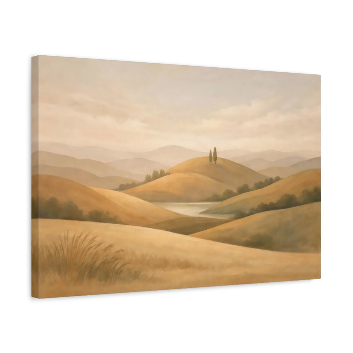 Boho Rolling Hills Nature - Canvas Wall Art Print - YesArtYes