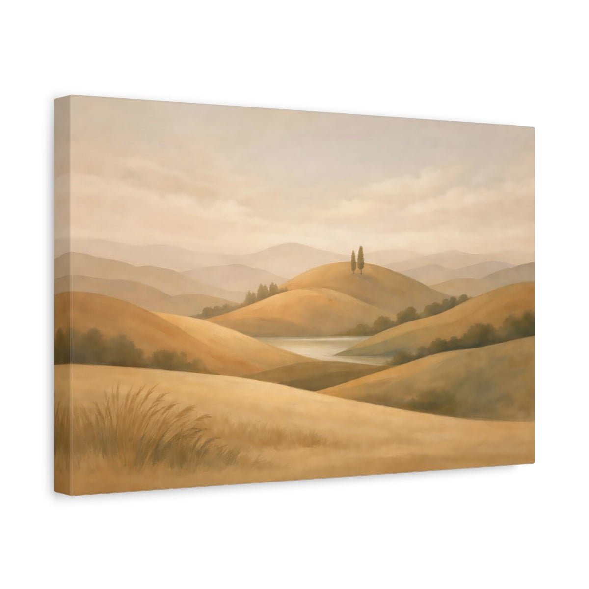 Boho Rolling Hills Nature - Canvas Wall Art Print - YesArtYes