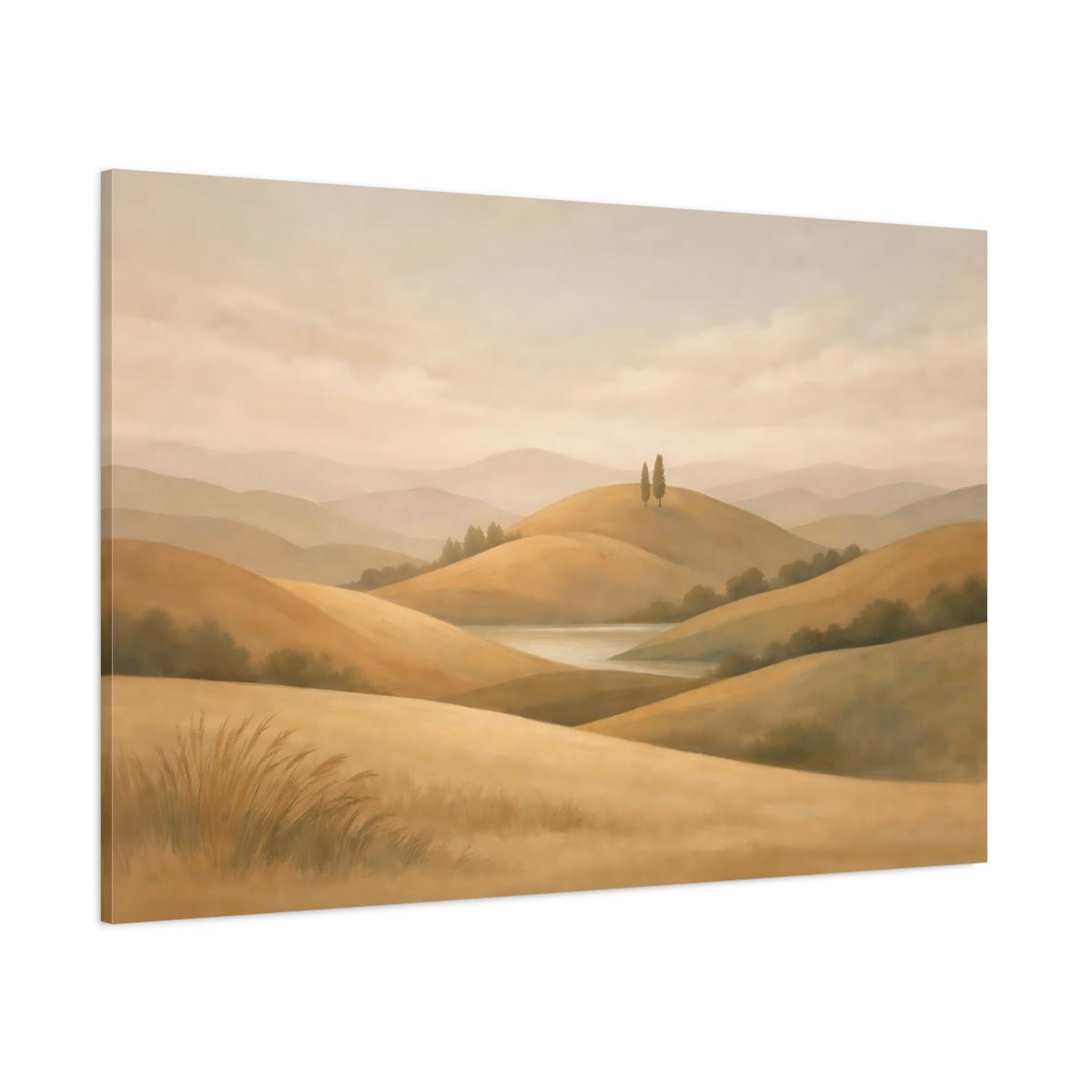 Boho Rolling Hills Nature - Canvas Wall Art Print - YesArtYes