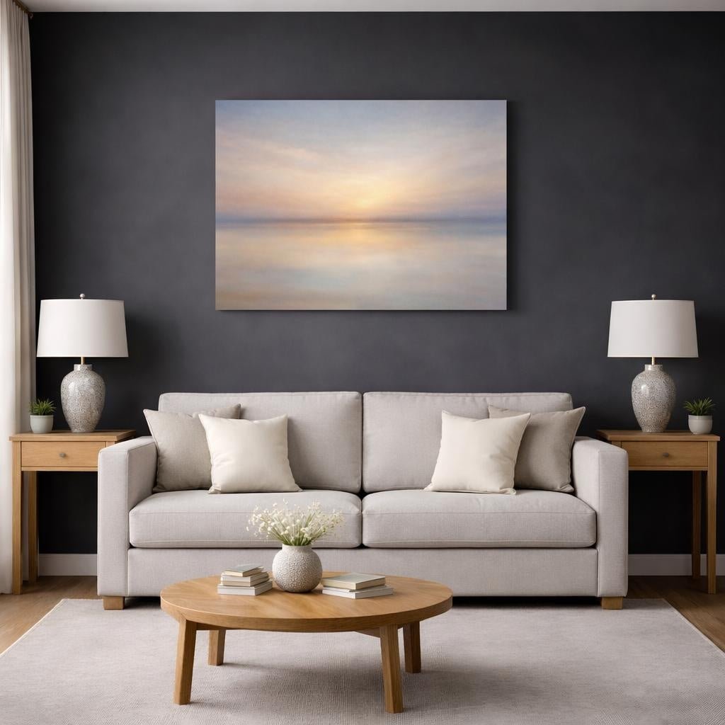 Boho Sky Horizon Nature - Canvas Wall Art Print - YesArtYes