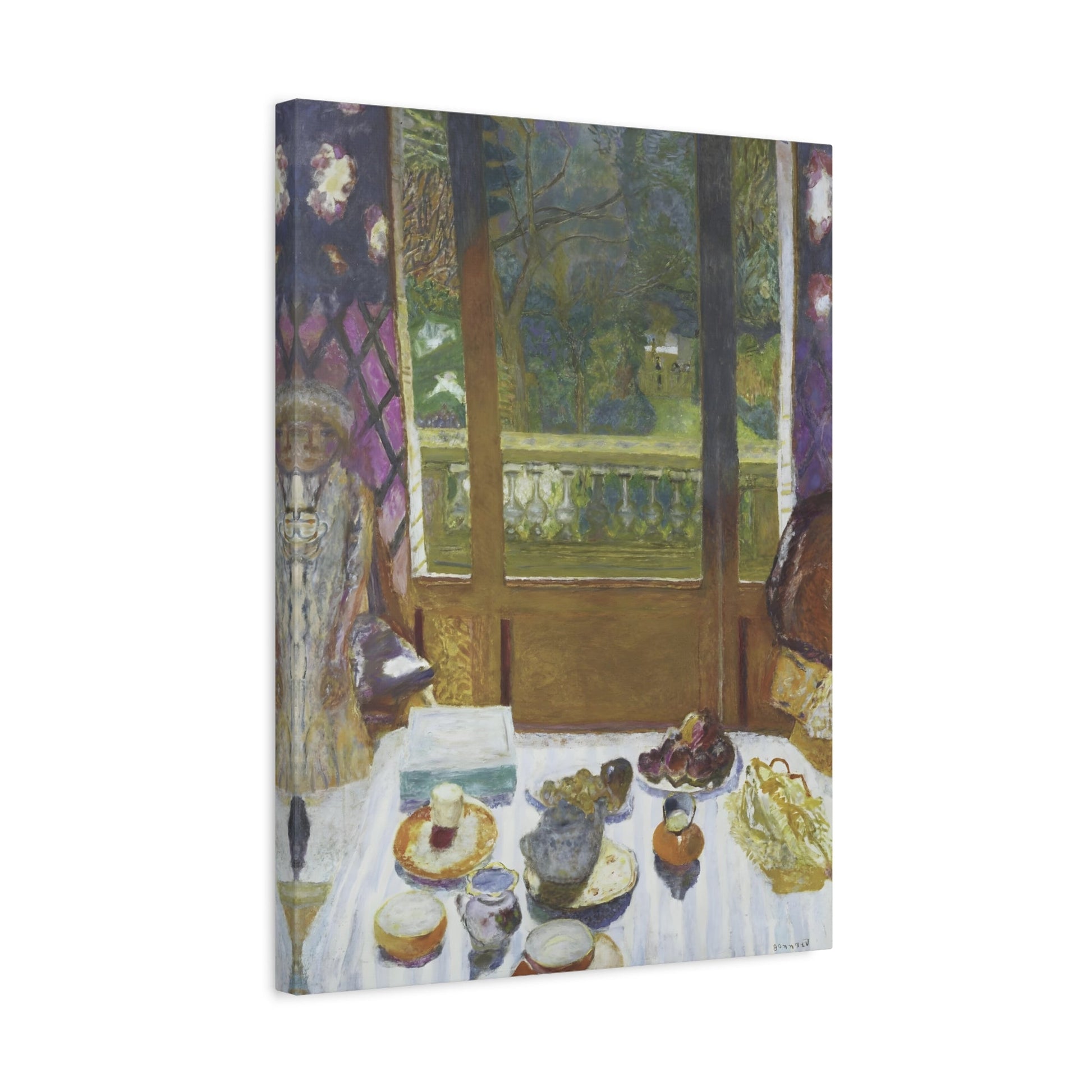 Bonnard Breakfast Dining Room Canvas Wall Art Reproduction Print - YesArtYes