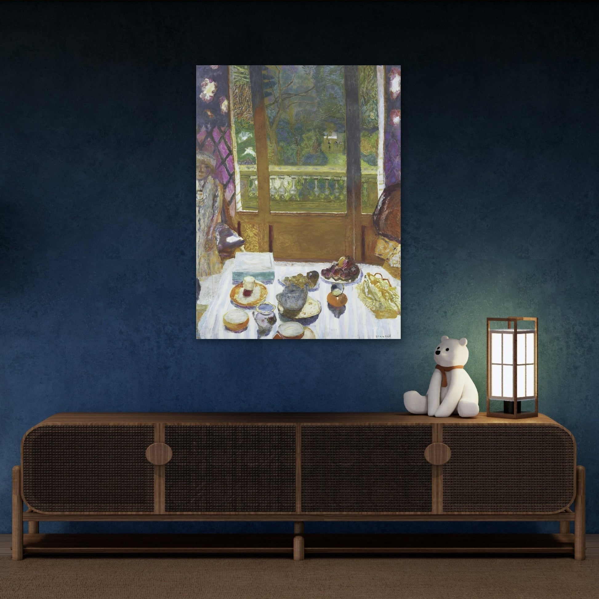 Bonnard Breakfast Dining Room Canvas Wall Art Reproduction Print - YesArtYes