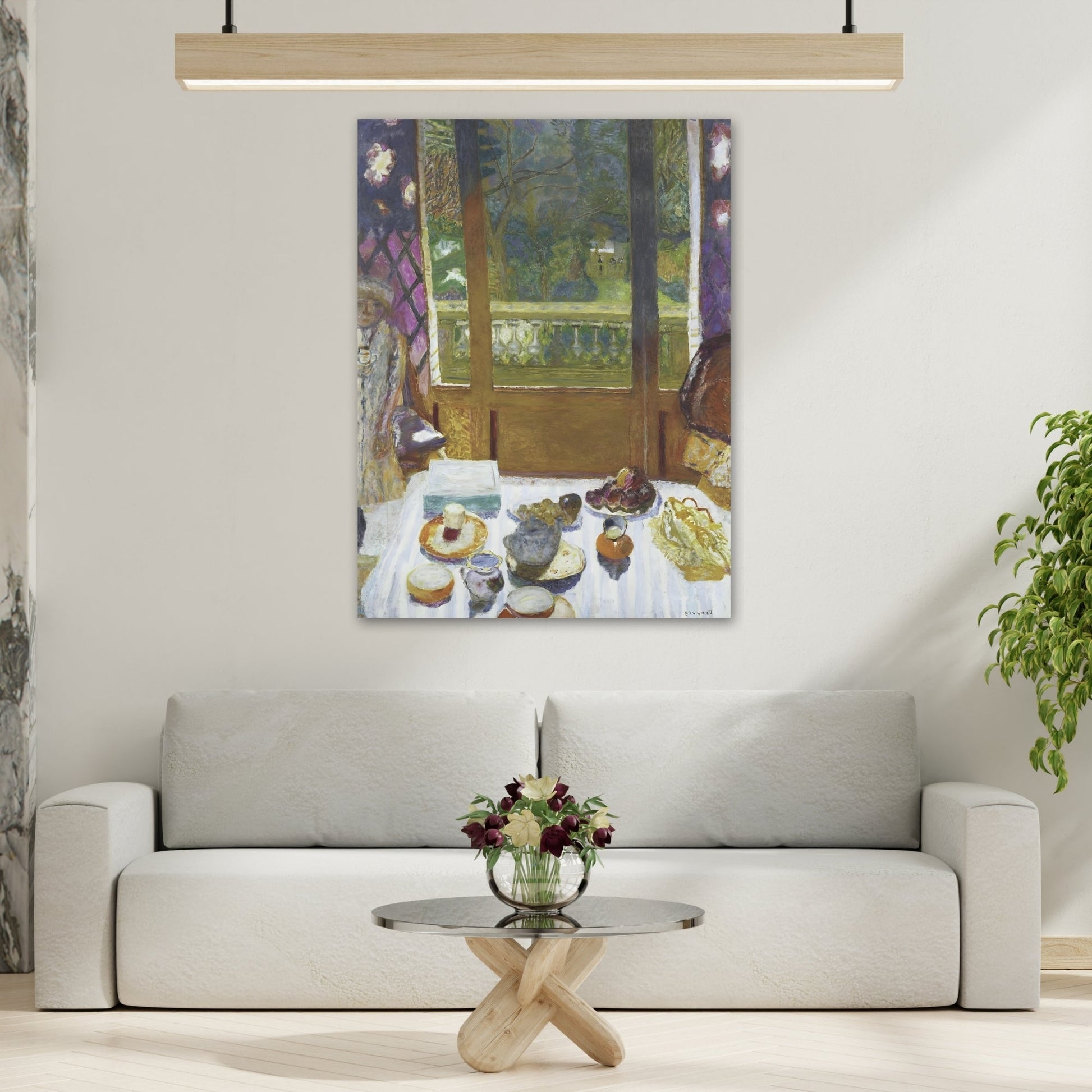 Bonnard Breakfast Dining Room Canvas Wall Art Reproduction Print - YesArtYes
