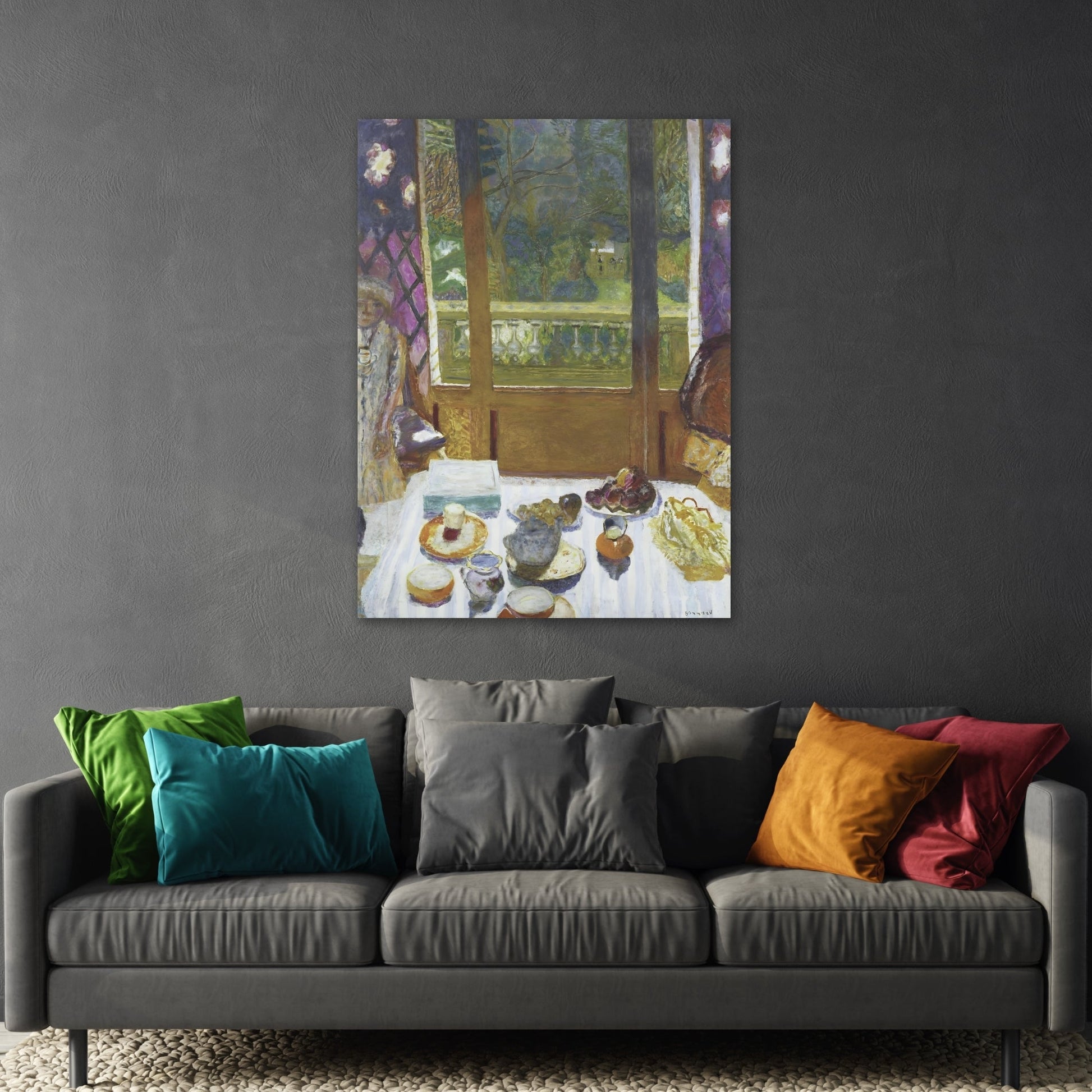 Bonnard Breakfast Dining Room Canvas Wall Art Reproduction Print - YesArtYes