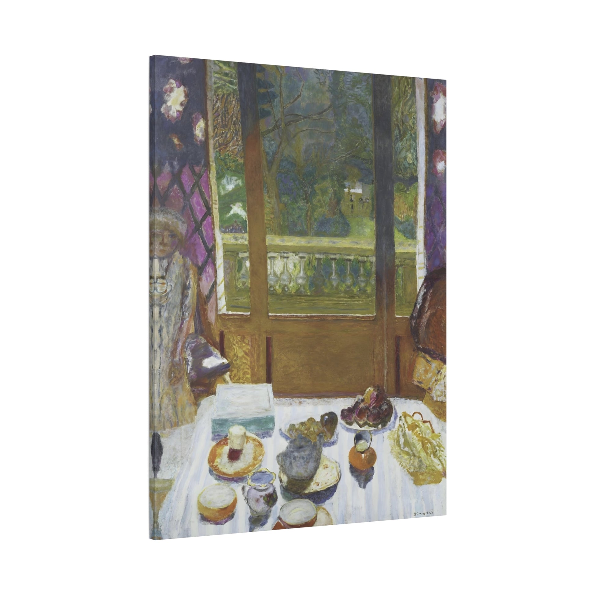 Bonnard Breakfast Dining Room Canvas Wall Art Reproduction Print - YesArtYes