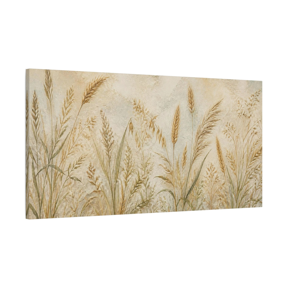 Main Mockup. Botanical Wild Grasses shown as canvas print