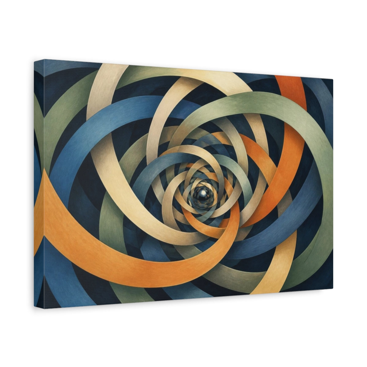 Side Mockup 4. Braided Ribbon Illusion shown as canvas print
