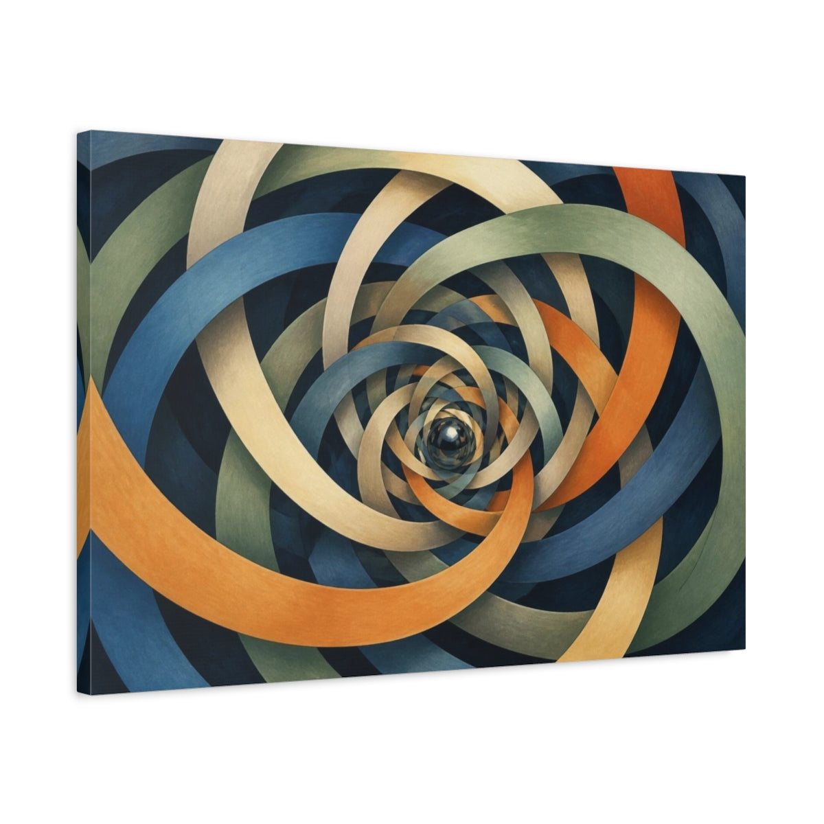 Side Mockup 2. Braided Ribbon Illusion shown as canvas print