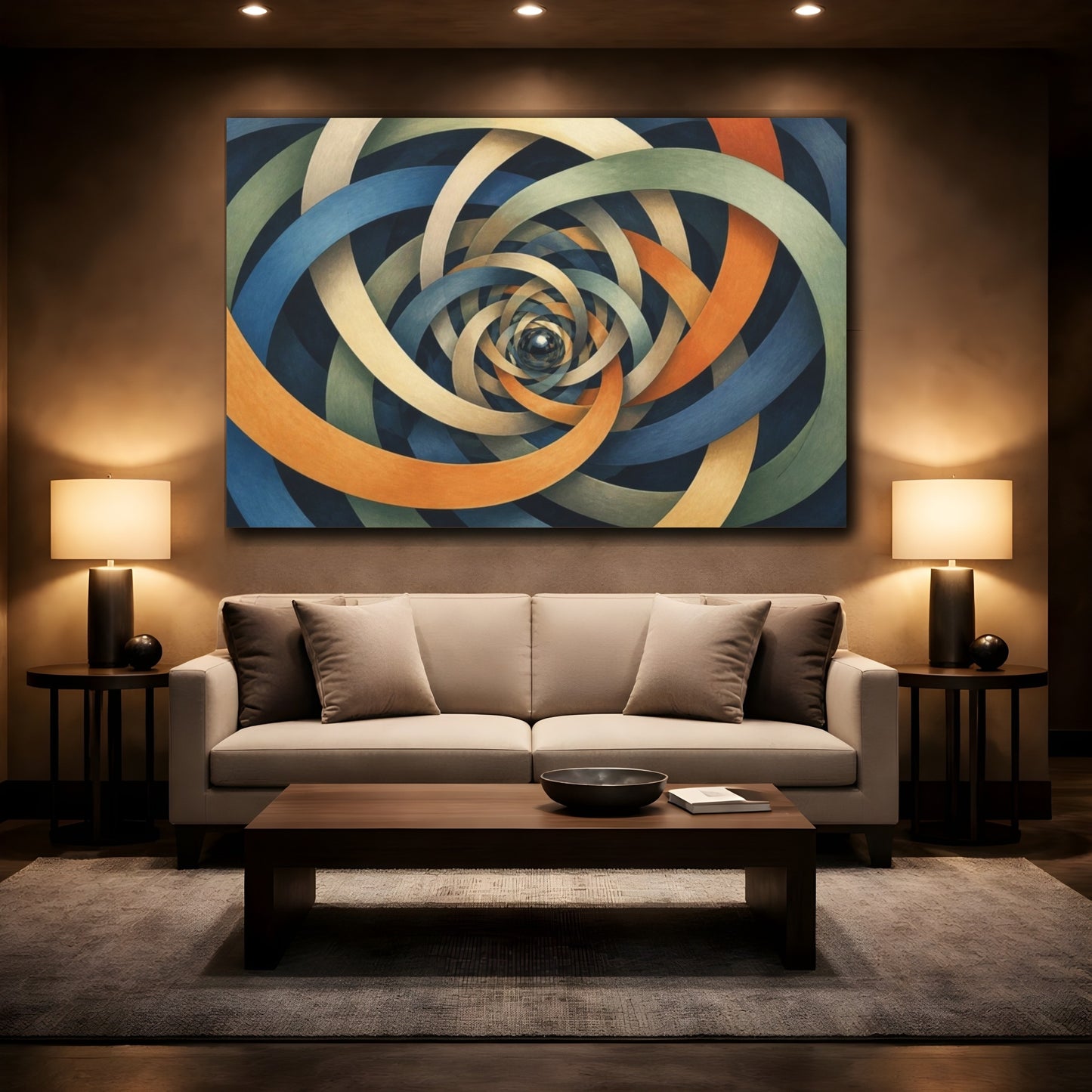 Mockup 2. Braided Ribbon Illusion shown as canvas print