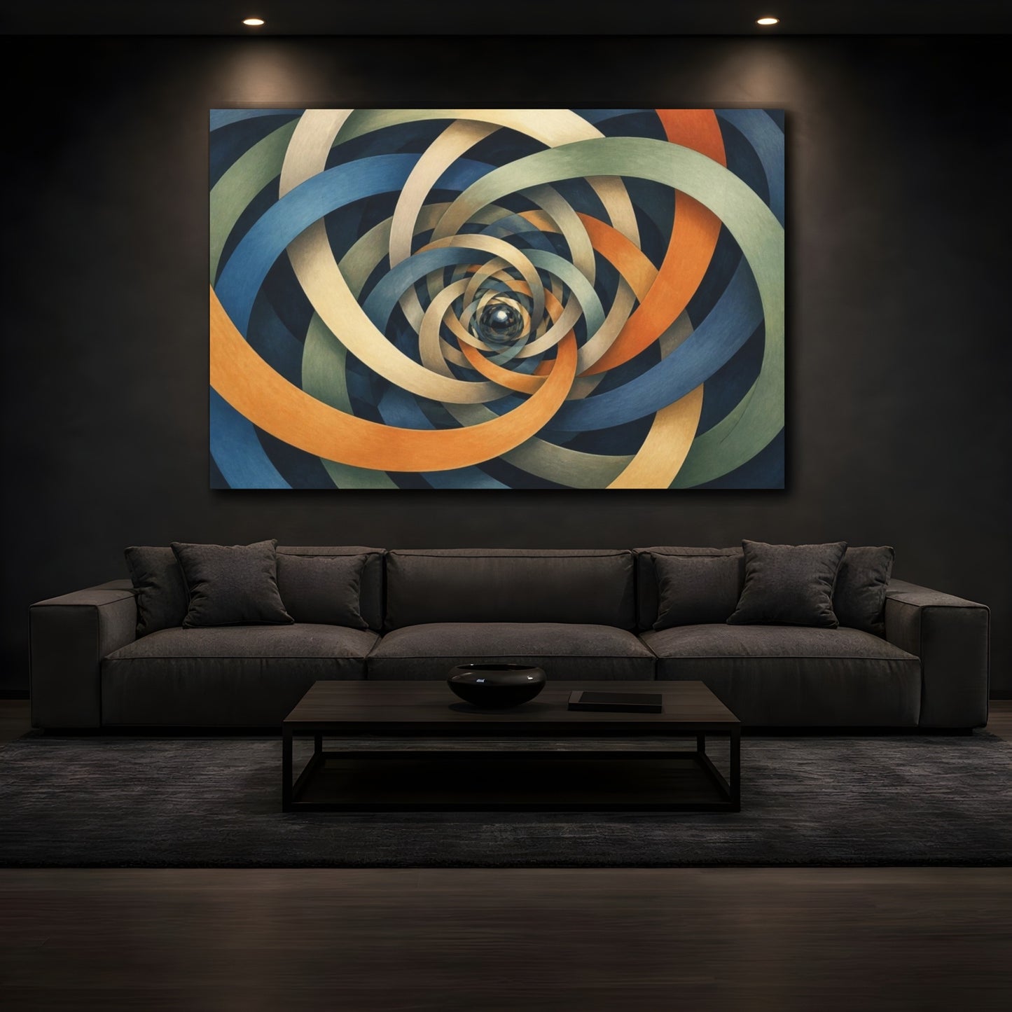 Mockup 3. Braided Ribbon Illusion shown as canvas print