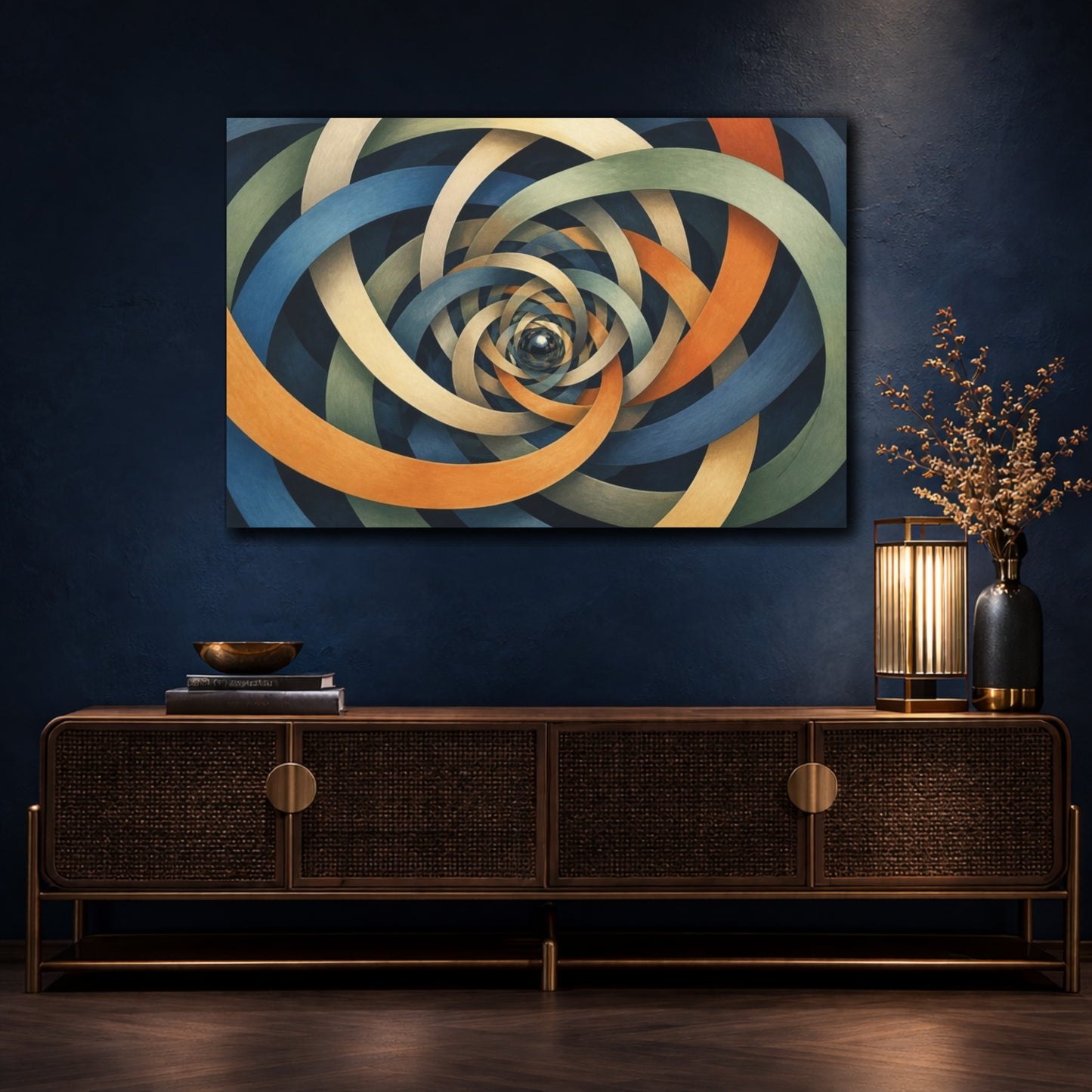 Mockup 4. Braided Ribbon Illusion shown as canvas print