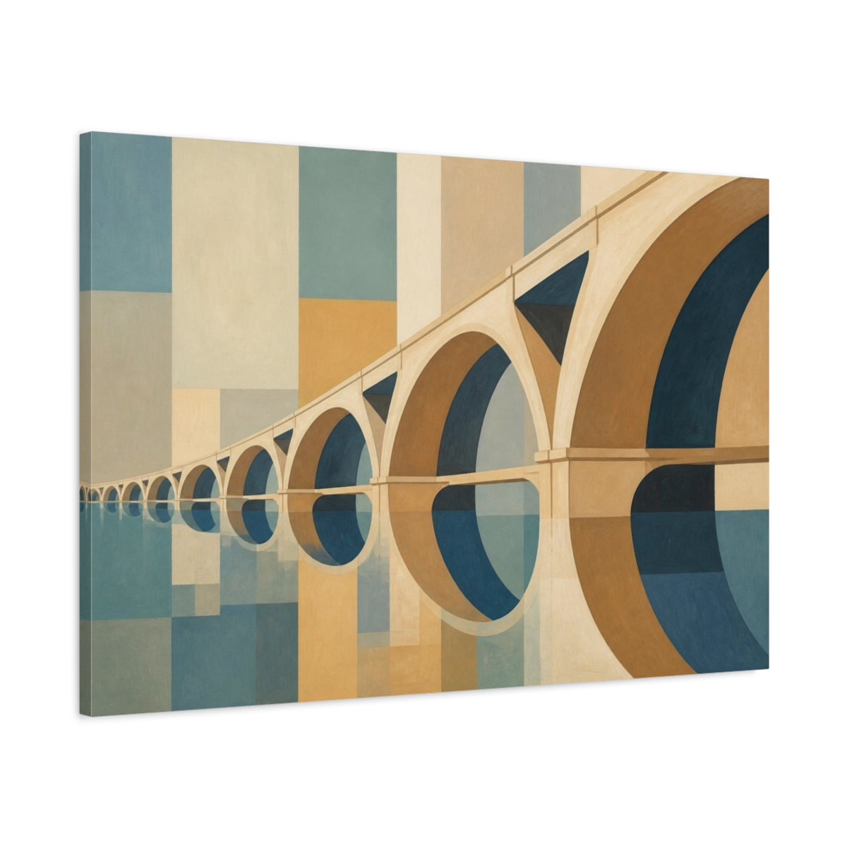 Main Mockup. Bridge Illusion shown as canvas print