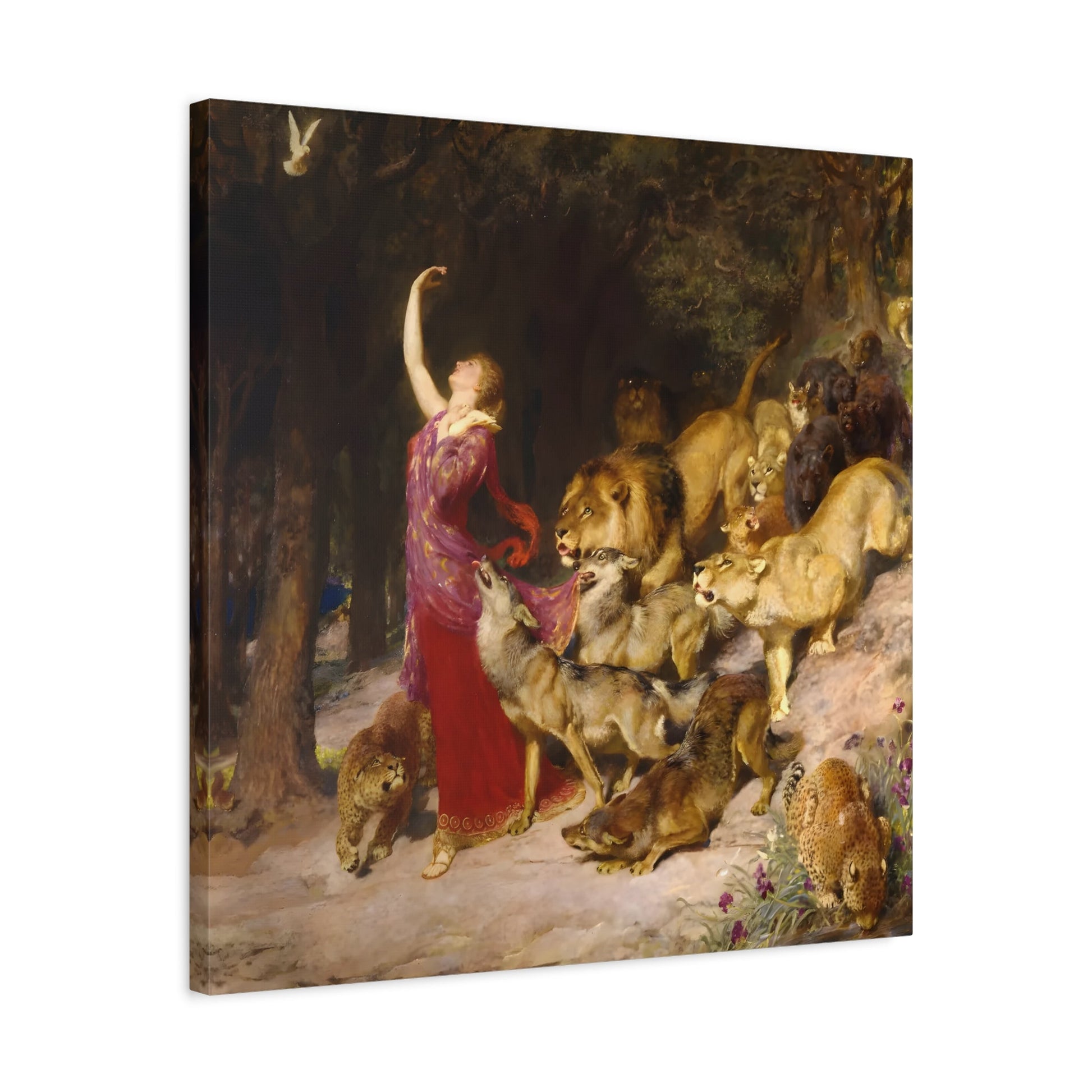 Briton Riviere Aphrodite - Square Framed Canvas Wall Art Print