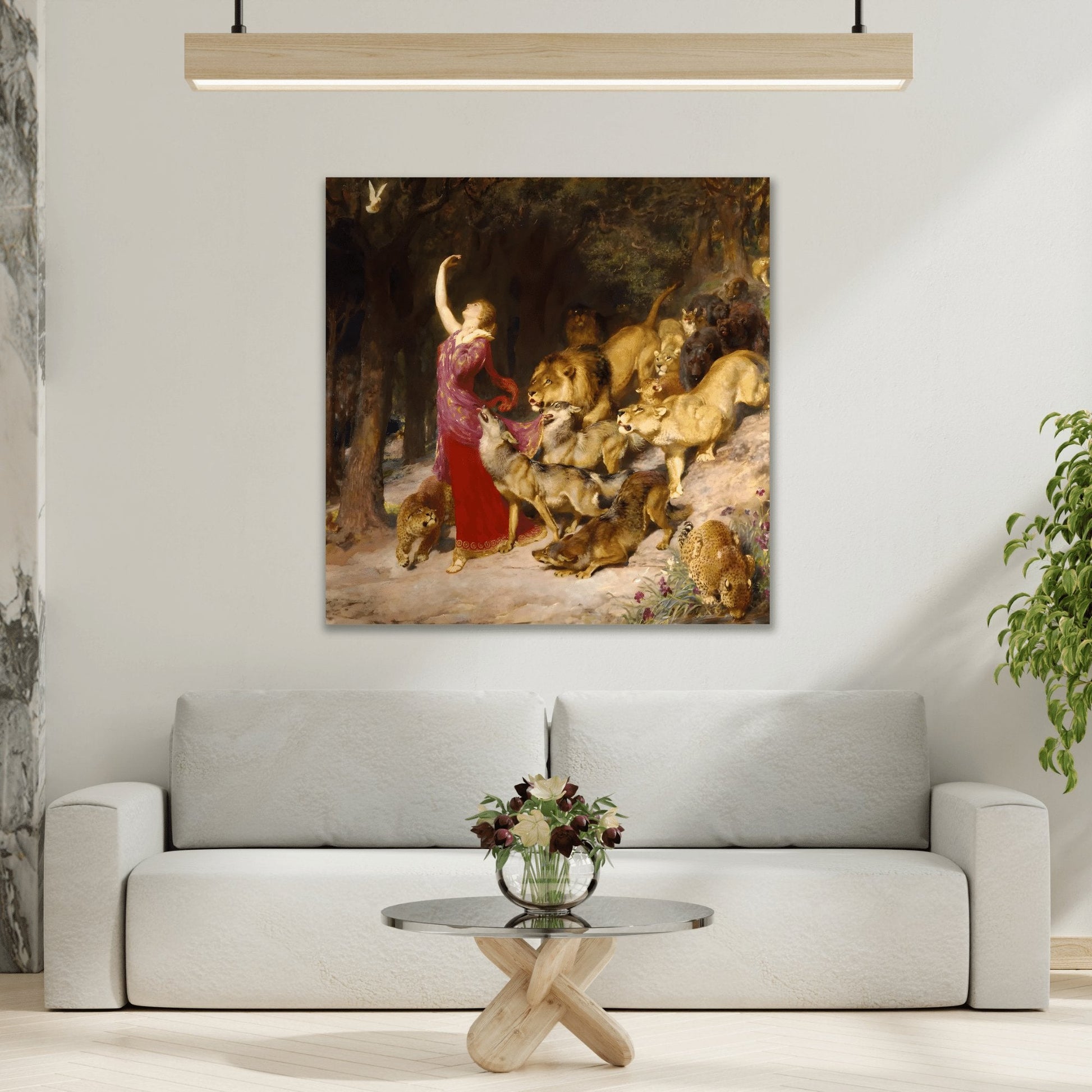 Briton Riviere Aphrodite - Square Framed Canvas Wall Art Print