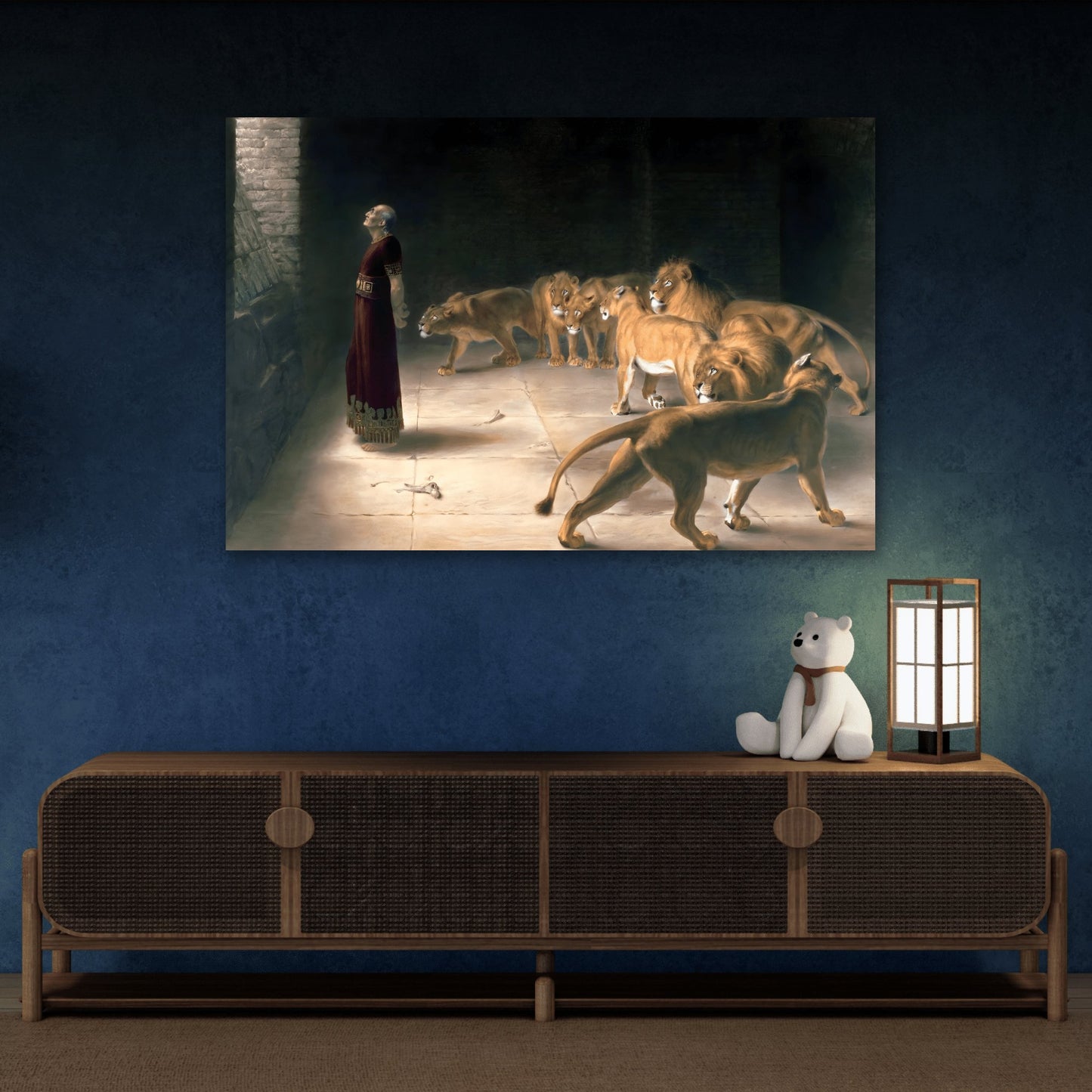 Briton Riviere Daniel Answer to the King - Bible Canvas Wall Art Print