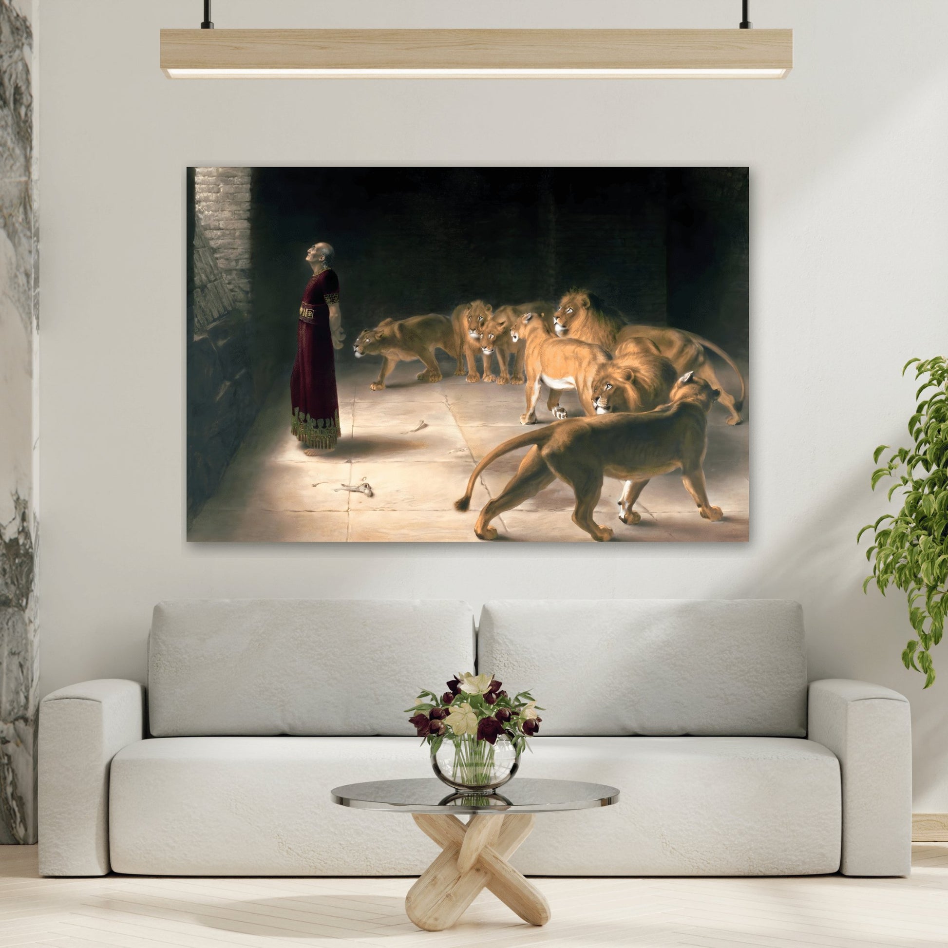 Briton Riviere Daniel Answer to the King - Bible Canvas Wall Art Print