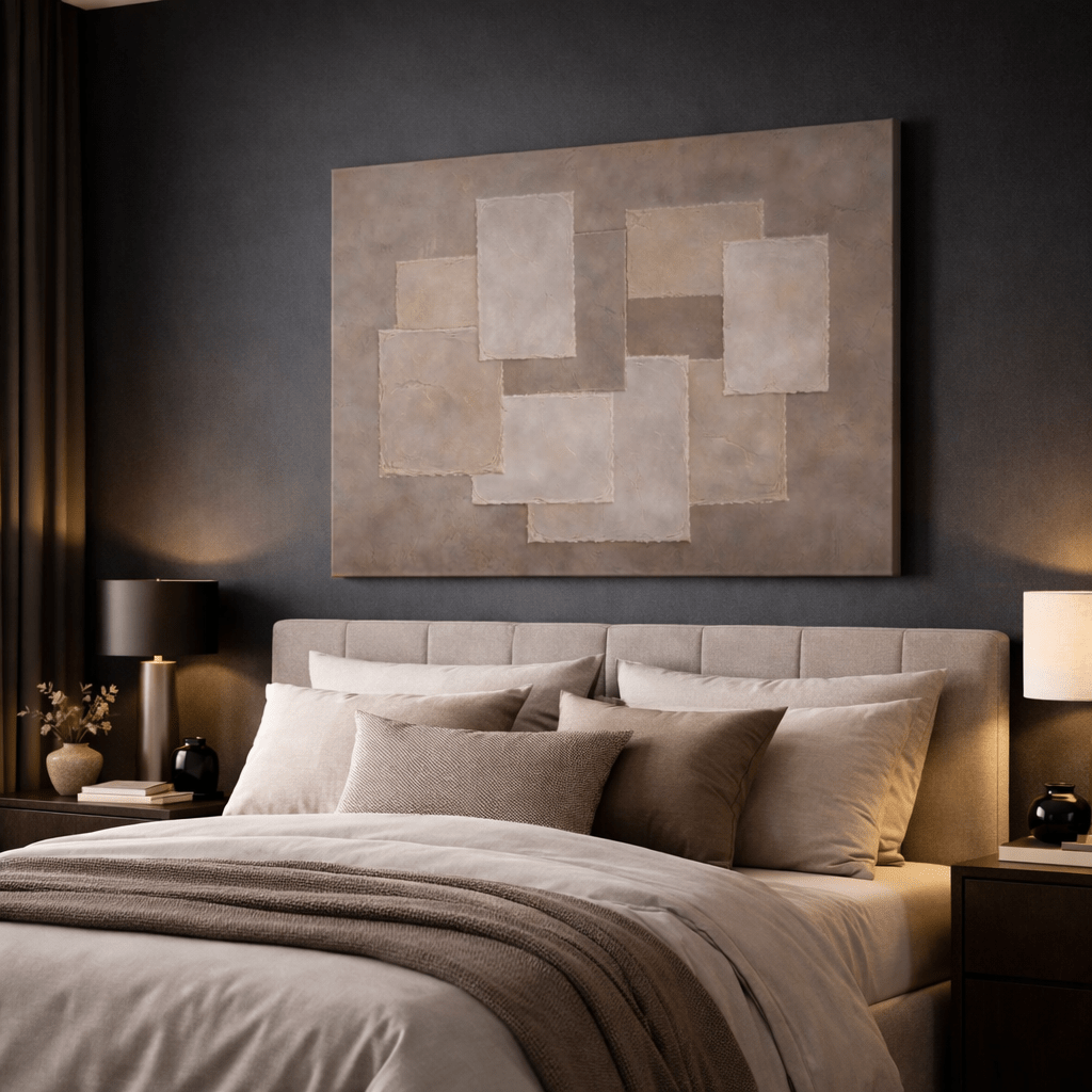 Brown Wabi Sabi Japanese Calm - Canvas Wall Art Print - YesArtYes