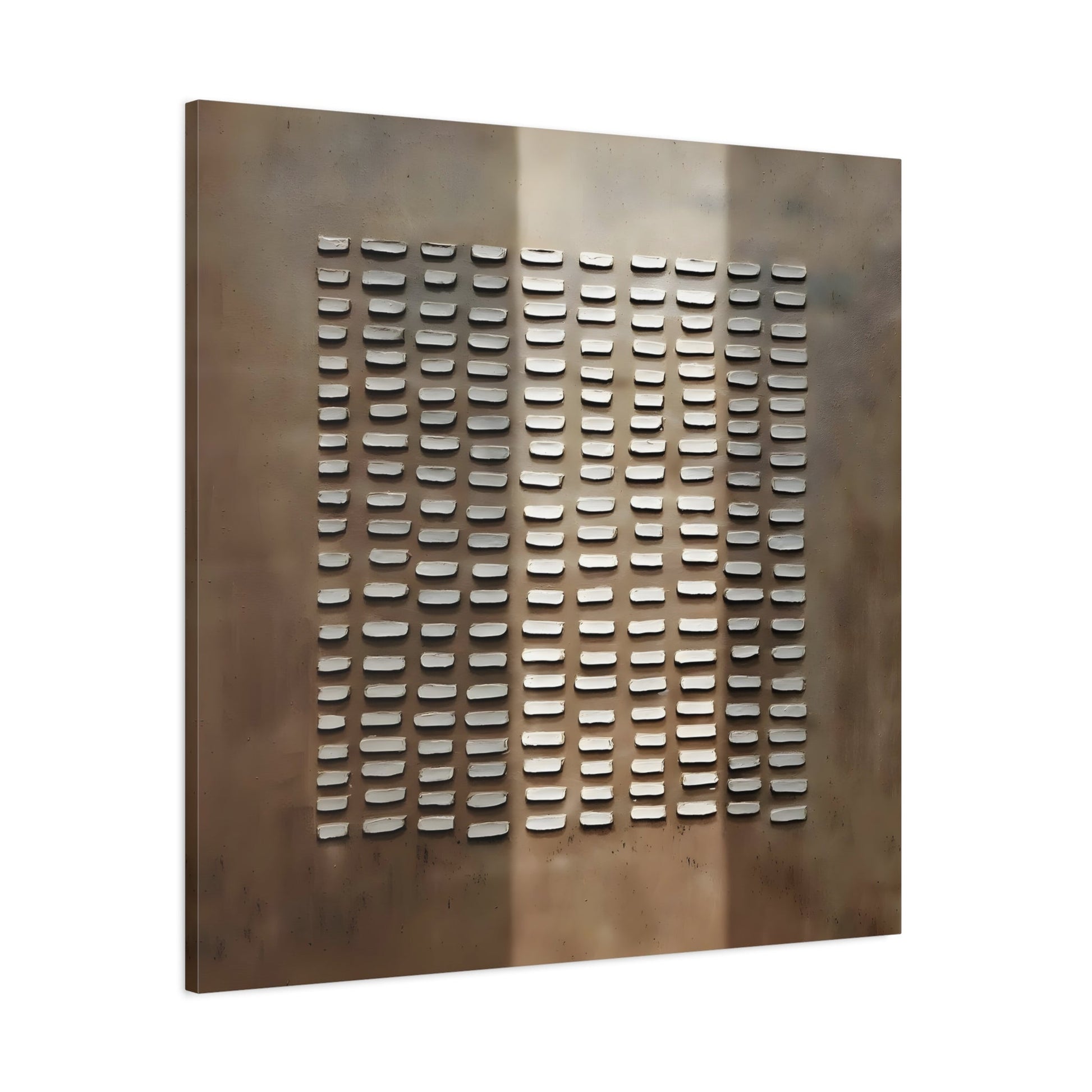 Brown Wabi - Sabi Painting on Canvas - Japanese 3D Textured Wall Art Print - YesArtYes