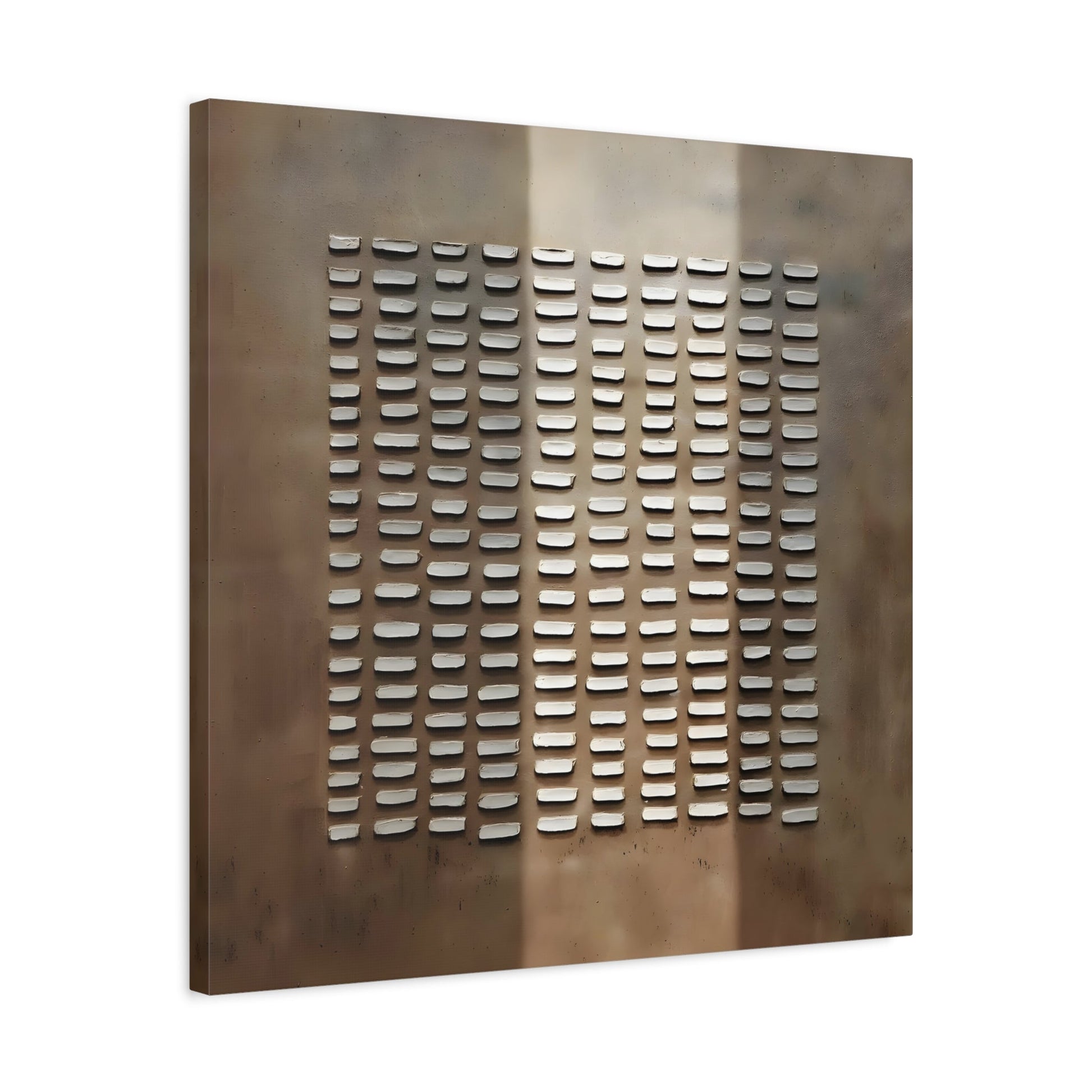 Brown Wabi - Sabi Painting on Canvas - Japanese 3D Textured Wall Art Print - YesArtYes