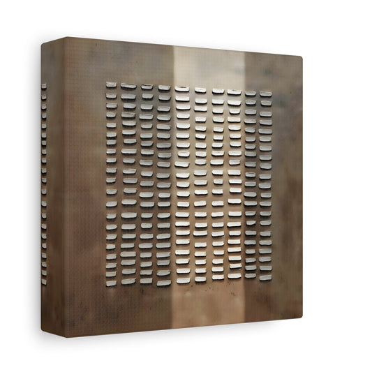 Brown Wabi - Sabi Painting on Canvas - Japanese 3D Textured Wall Art Print - YesArtYes