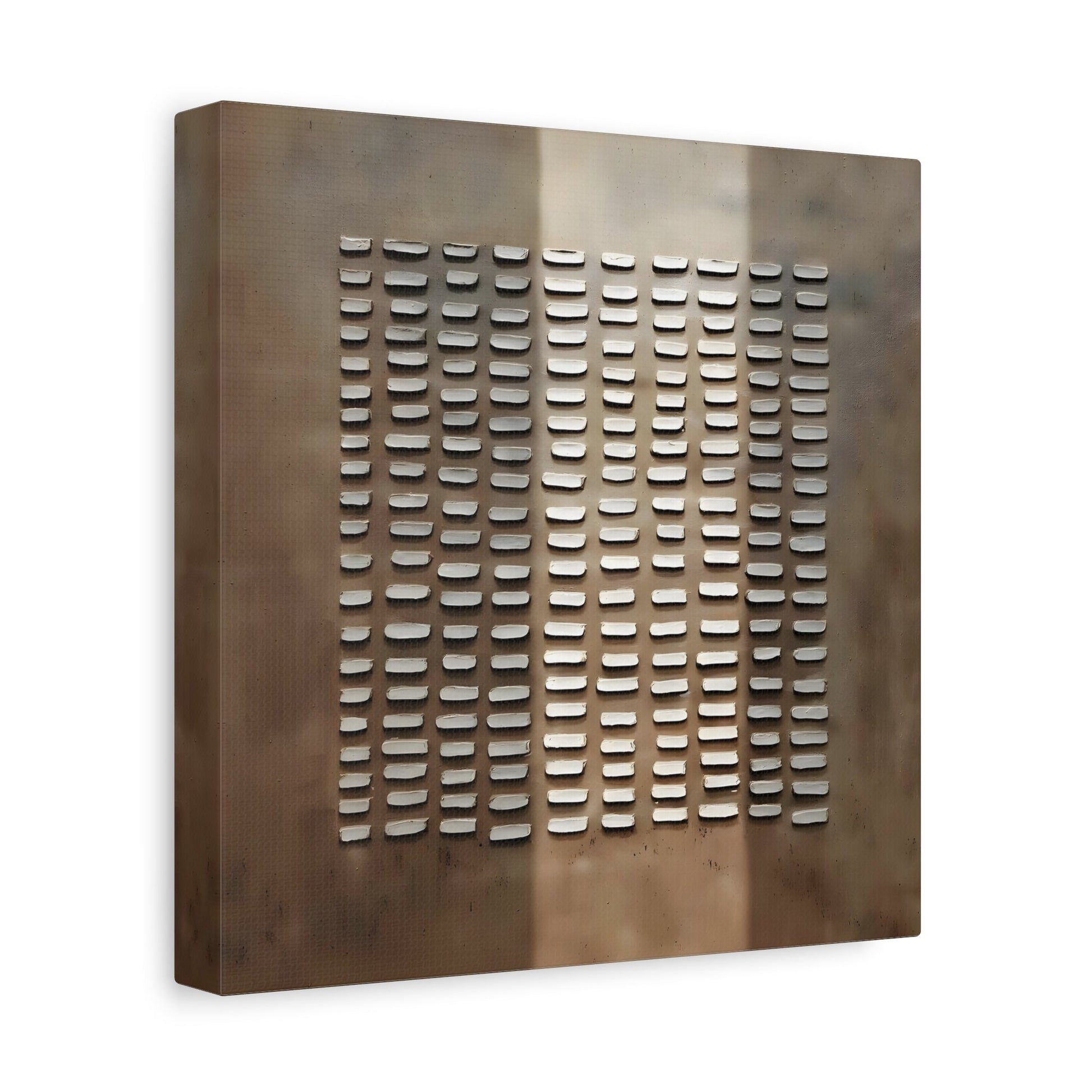 Brown Wabi - Sabi Painting on Canvas - Japanese 3D Textured Wall Art Print - YesArtYes