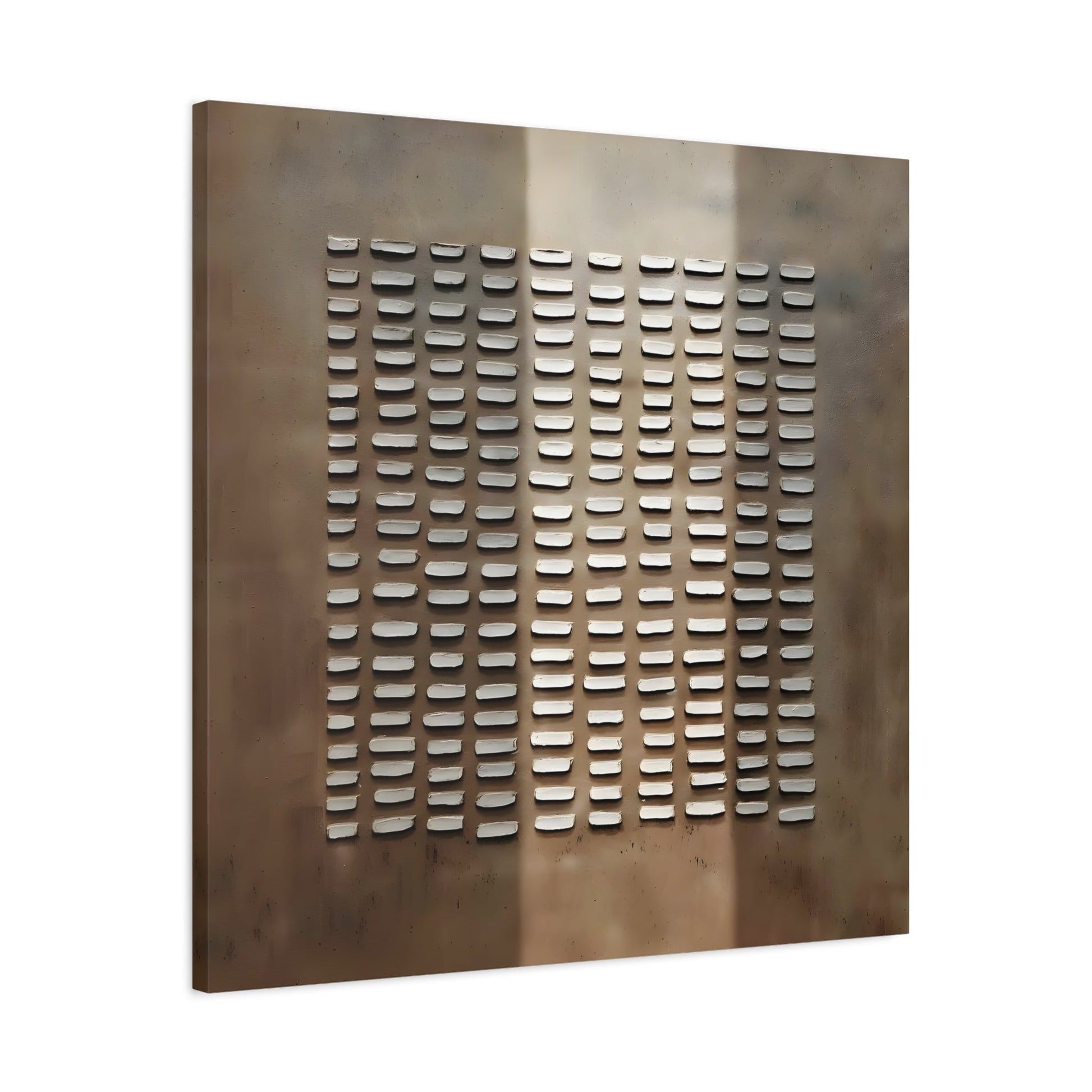 Brown Wabi - Sabi Painting on Canvas - Japanese 3D Textured Wall Art Print - YesArtYes
