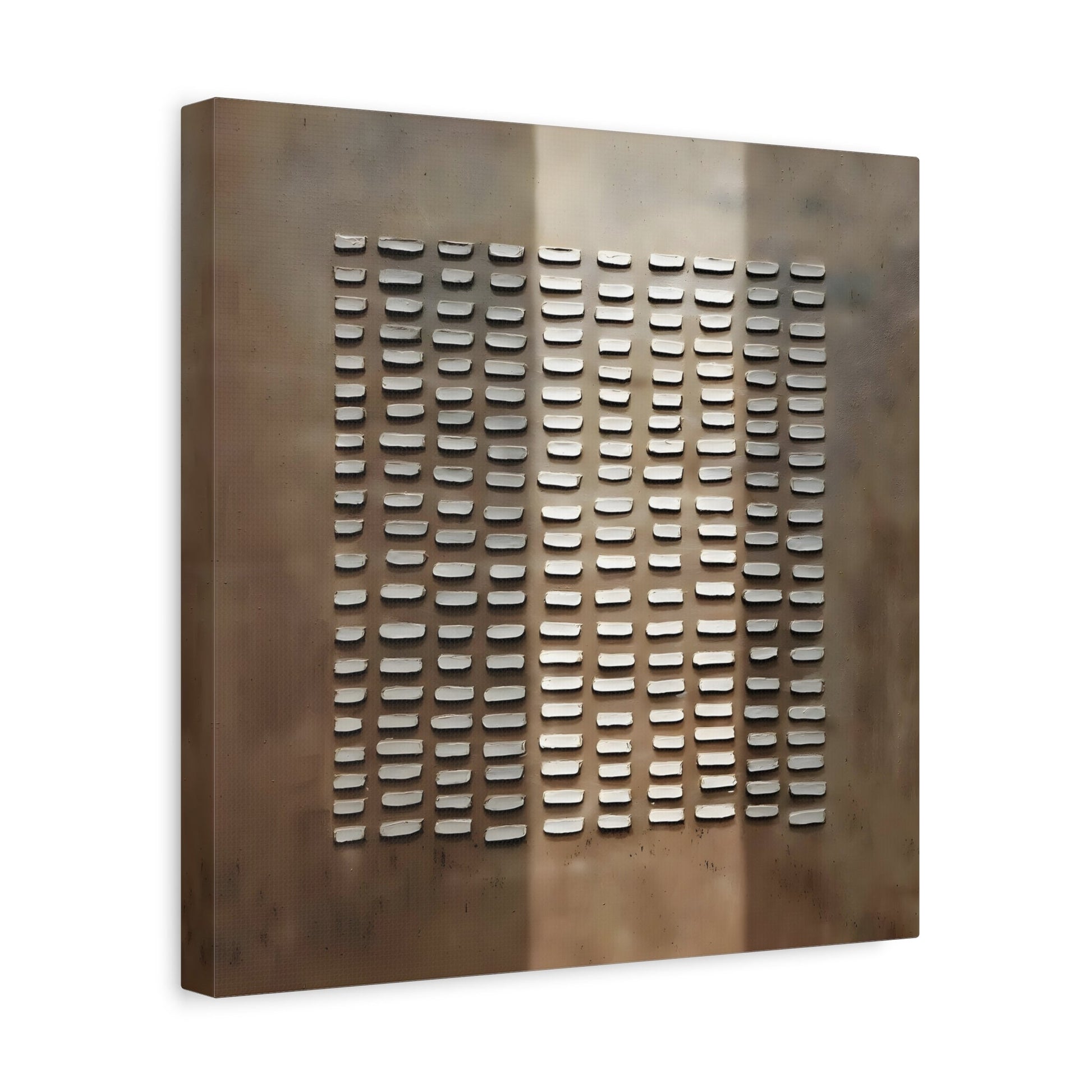 Brown Wabi - Sabi Painting on Canvas - Japanese 3D Textured Wall Art Print - YesArtYes